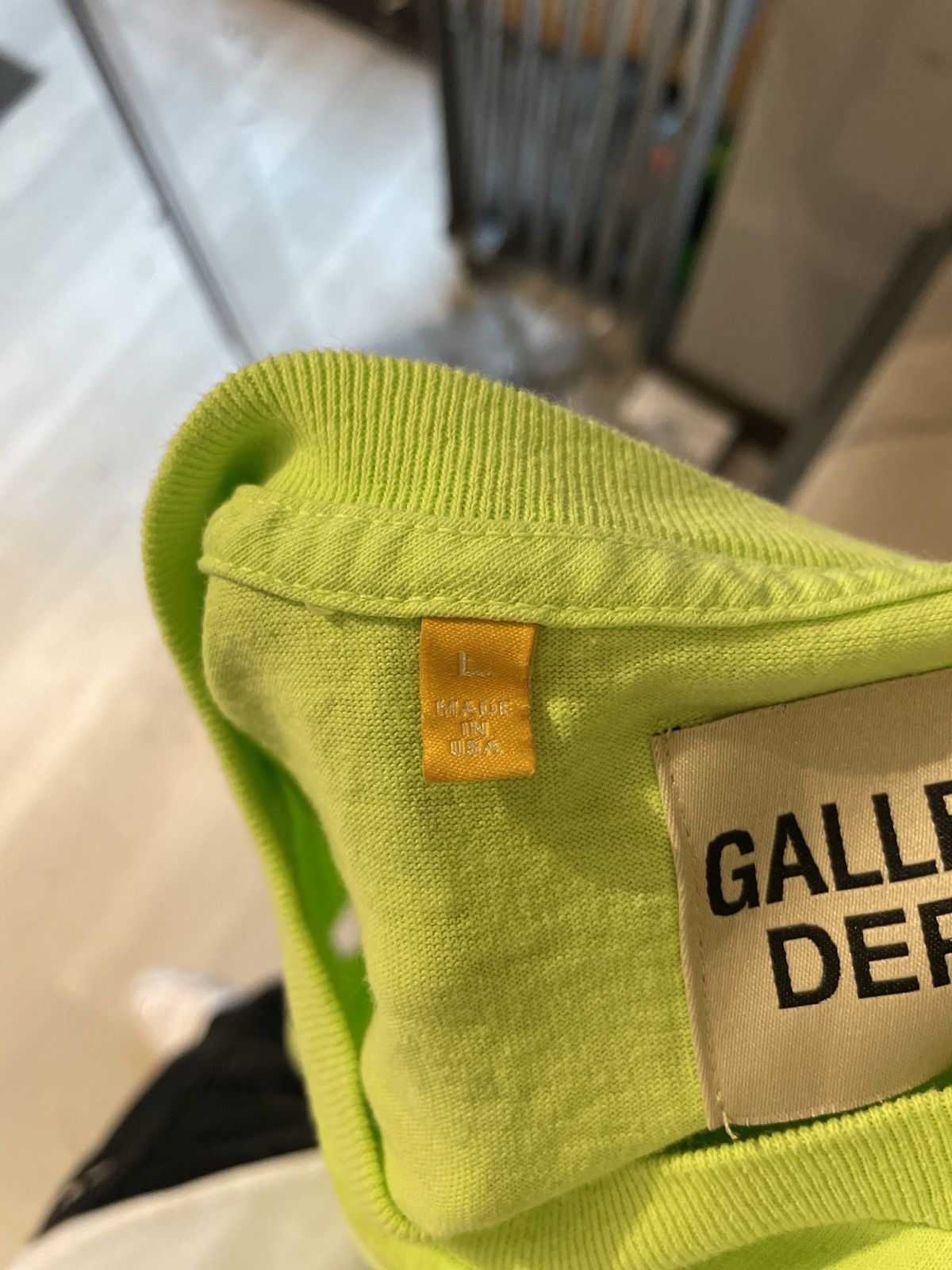 Gallery Dept. Gallery Dept. Souvenir T-Shirt Lime Green L Size US L / EU 52-54 / 3 - 4 Thumbnail