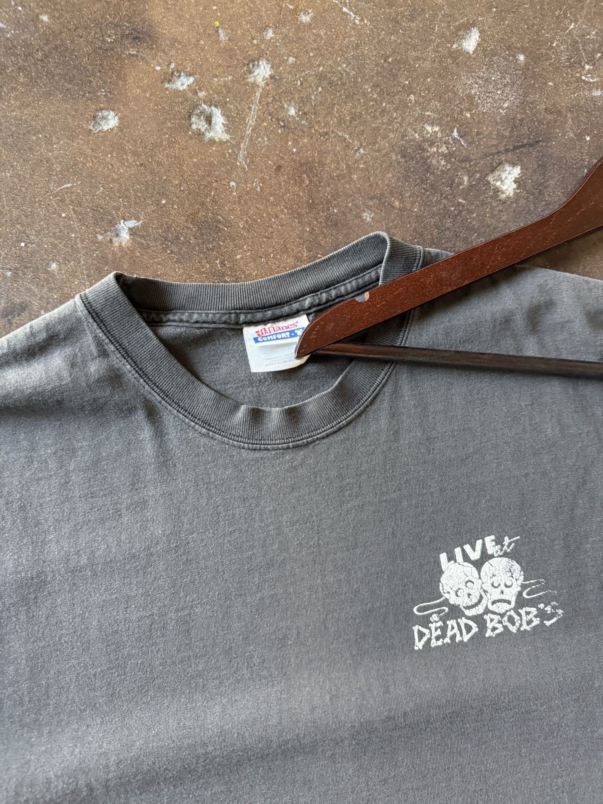 Vintage vintage 90s rare faded dead bobs crew skull grunge shirt Size US XL / EU 56 / 4 - 2 Thumbnail