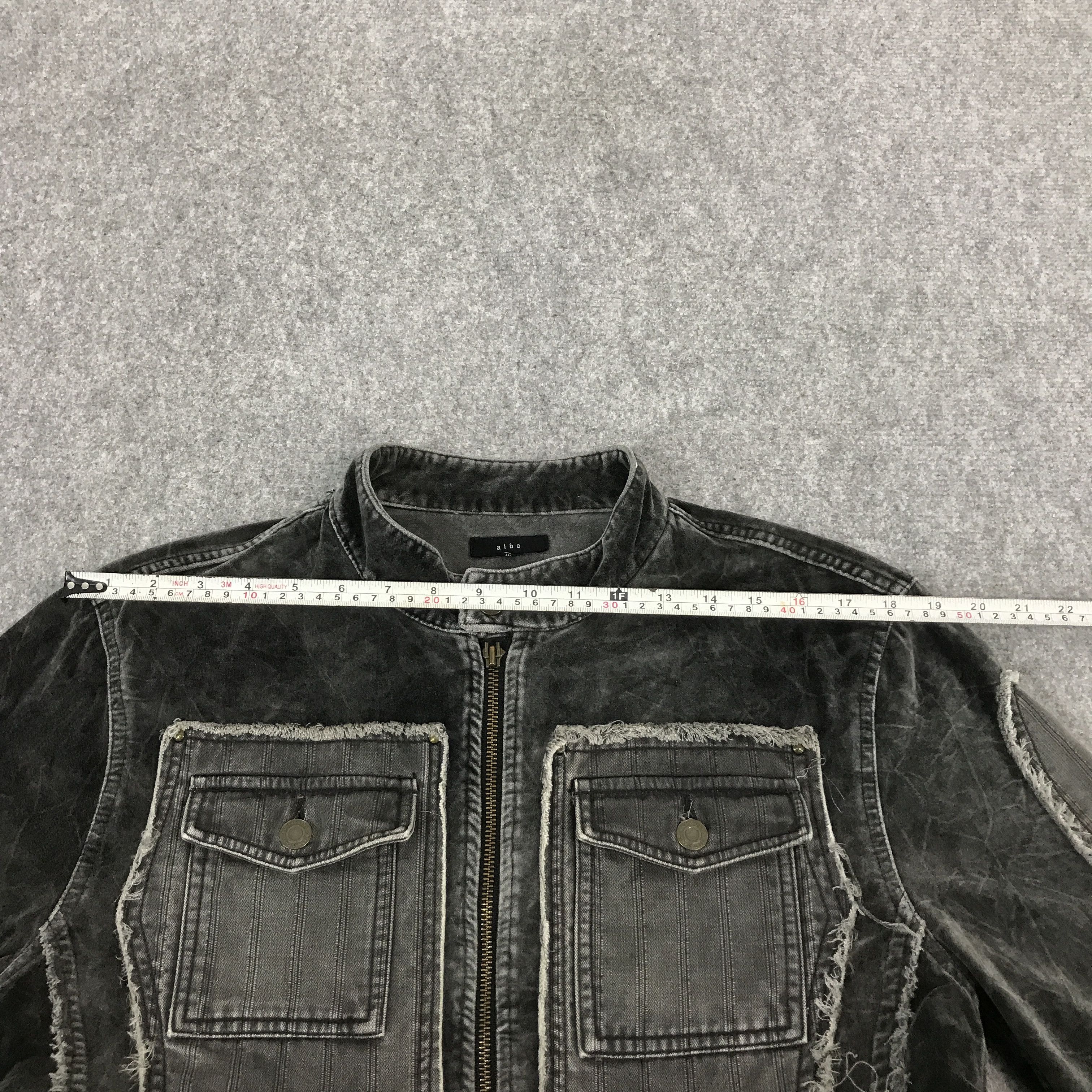 If Six Was Nine × Japanese Brand × Le Grande Bleu (L.G.B.) IFSIXWASNINE STYLE ALBE VELVET BLACK FADED JACKET Size US L / EU 52-54 / 3 - 9 Thumbnail