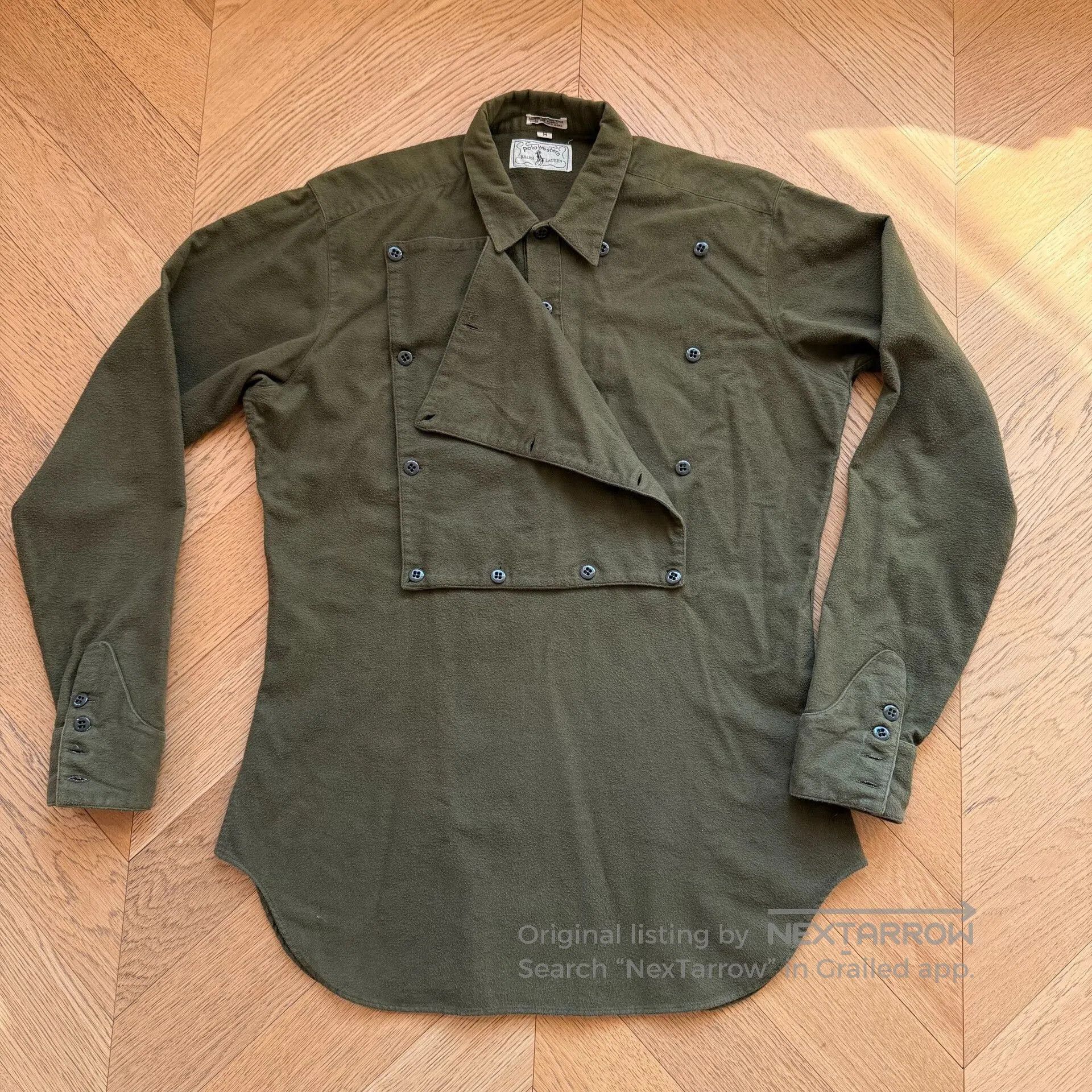 RLX Ralph Lauren Vintage Western Bib Shirt. Size US M / EU 48-50 / 2 - 2 Thumbnail