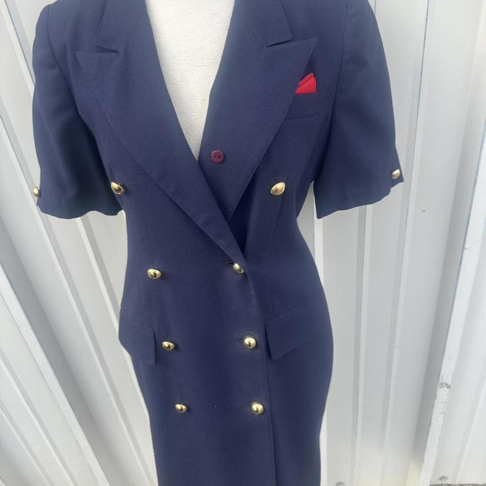 Other Navy blue vintage and a fitted silhouette glam #80sfashion Size M / US 6-8 / IT 42-44 - 3 Thumbnail