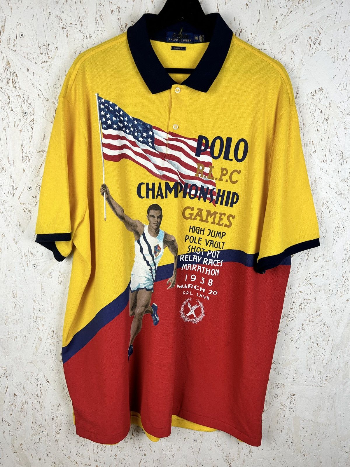 Ralph Lauren Poll By Ralph Lauren Championship USA Olympics AOP Polo XXL Size US XXL / EU 58 / 5 - 1 Thumbnail