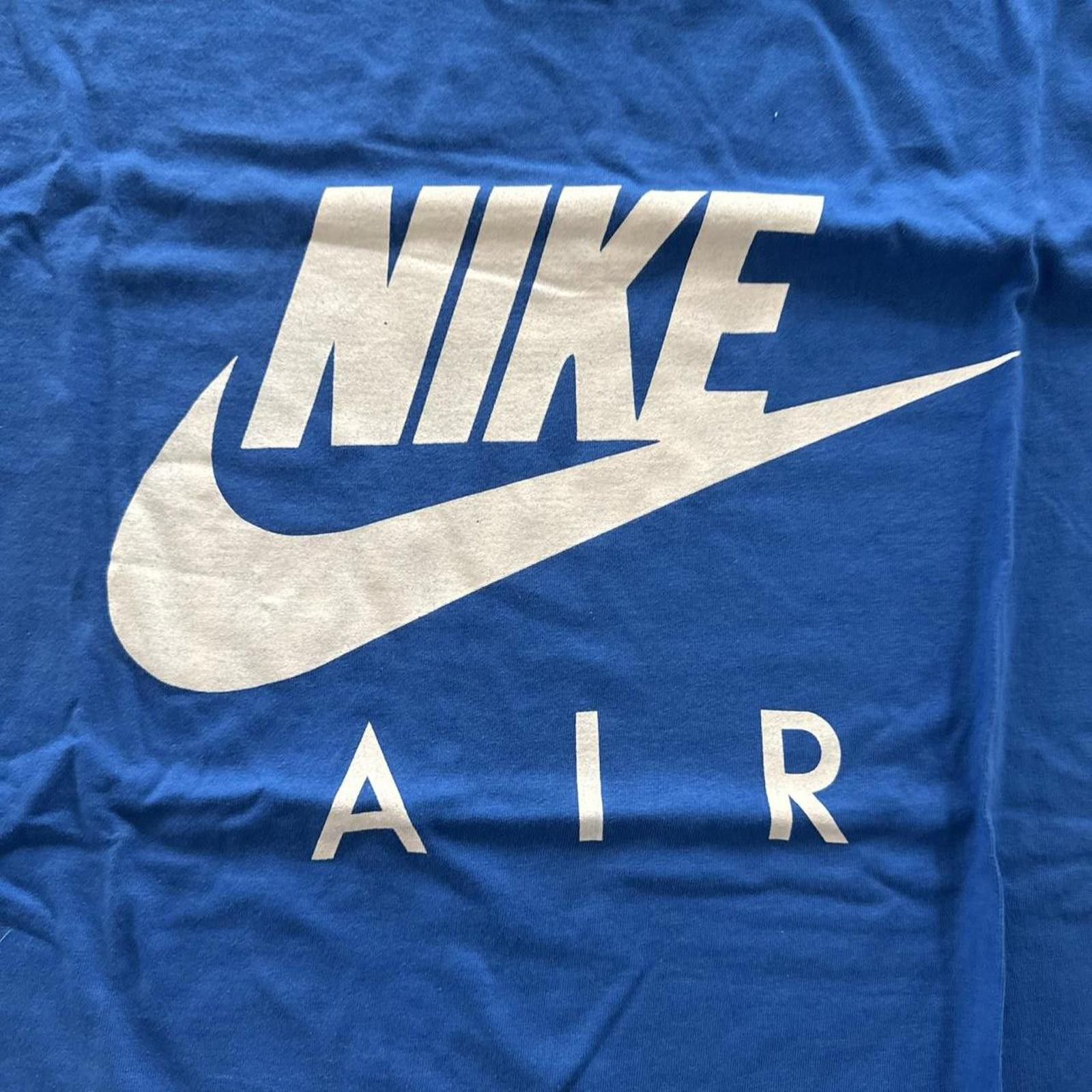 Nike Vintage Nike Air Swoosh blue T Shirt Tee 90s Single Stitch L Size US L / EU 52-54 / 3 - 2 Thumbnail