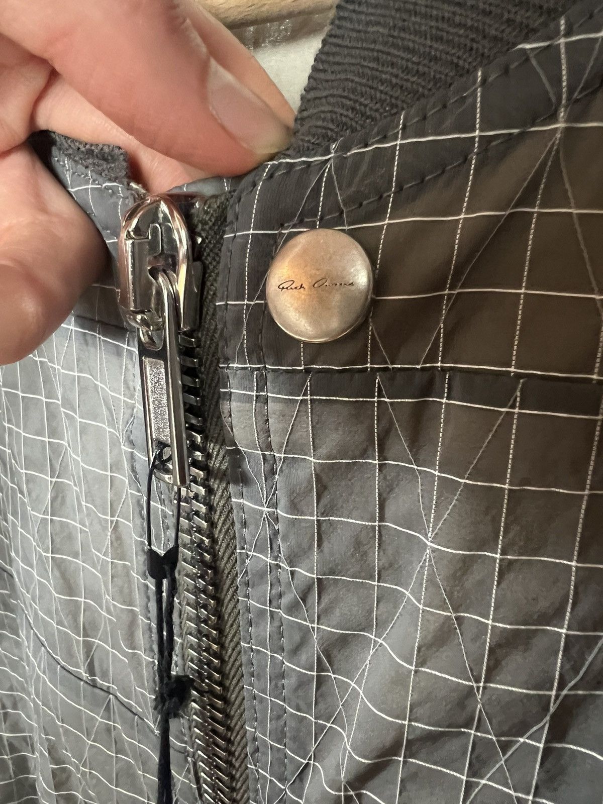 RICK OWENS GIRDERED BOMBER CROPPED DUST
