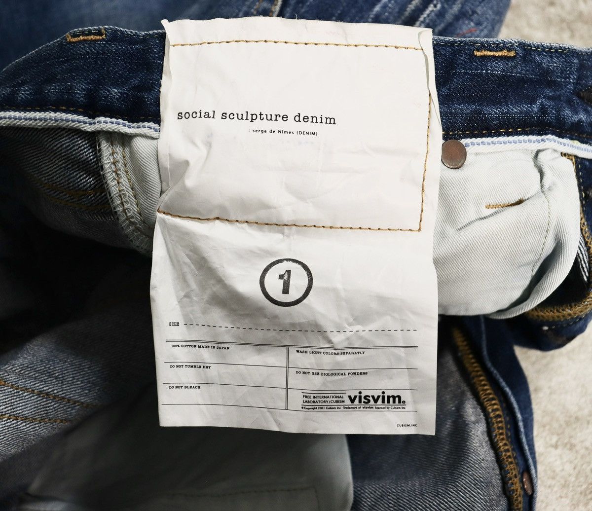 Visvim Visvim 20ss Dry10 Social Sculpture Dry 10，size1 Size US 30 / EU 46 - 10 Thumbnail
