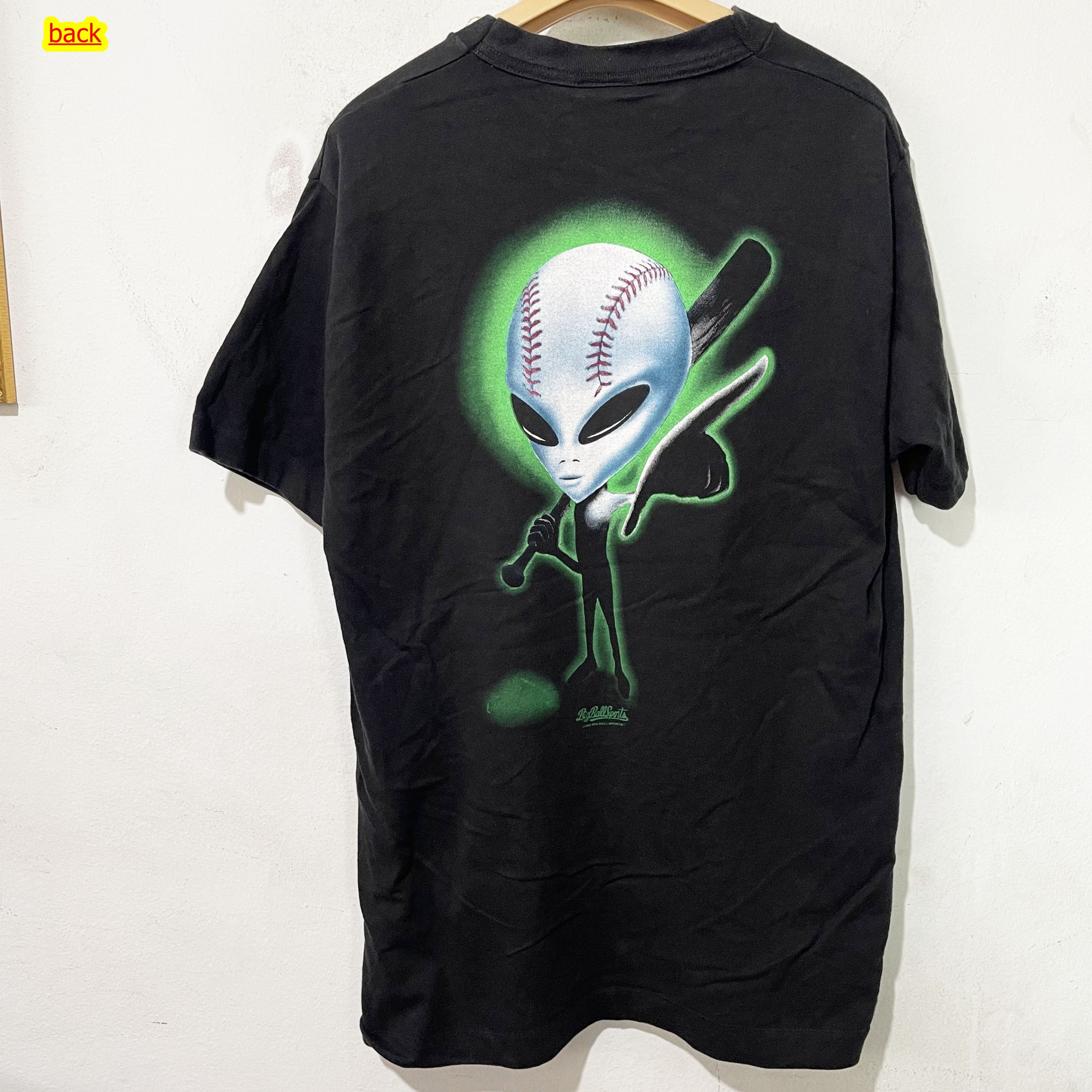 Vintage Vintage 90s Alien Shirt Big Ball Sports Shirt Size US M / EU 48-50 / 2 - 1 Thumbnail