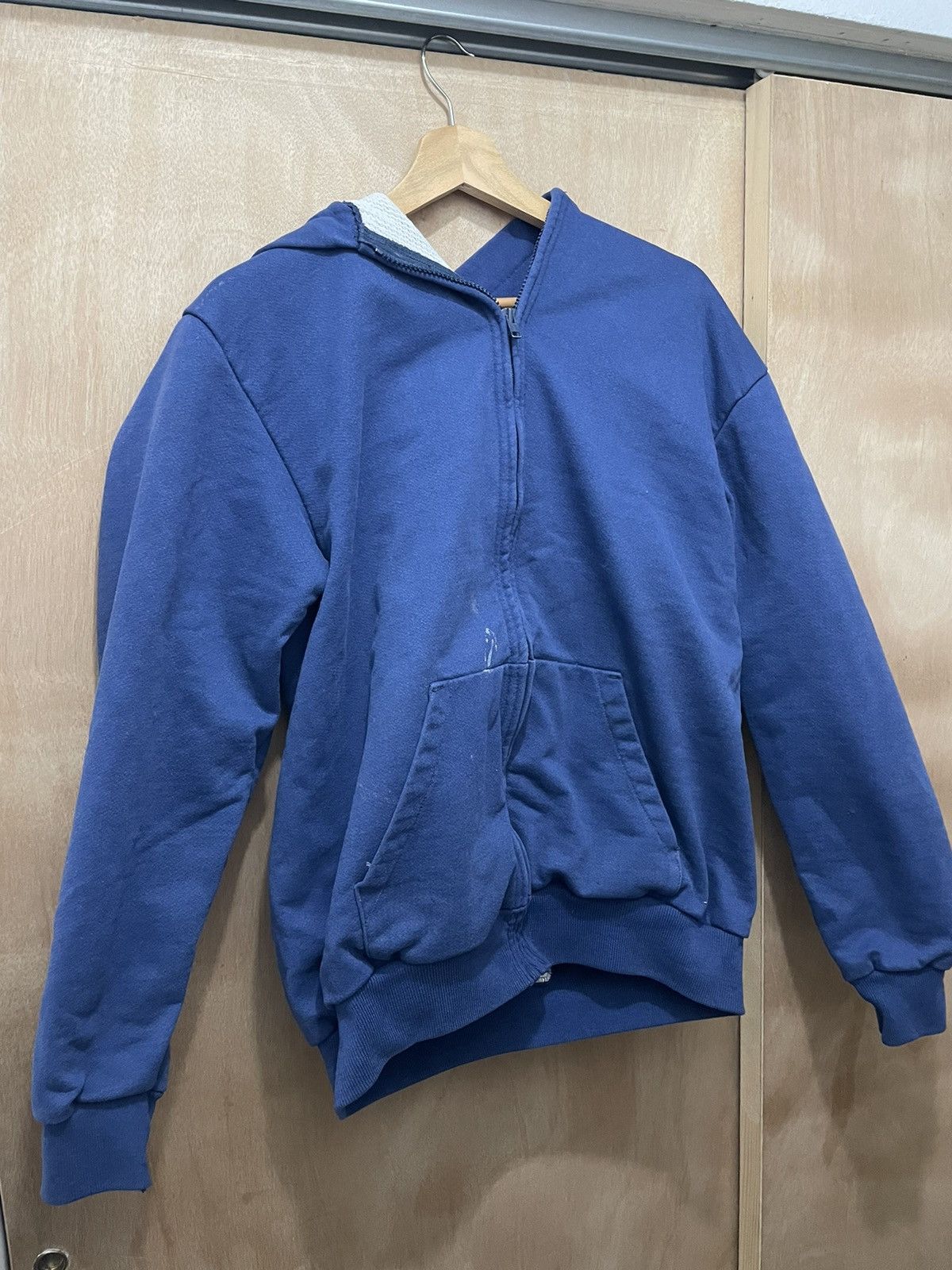 Other vintage 70's WAFFLE lined DBL HOODED zip up large Size US L / EU 52-54 / 3 - 1 Thumbnail