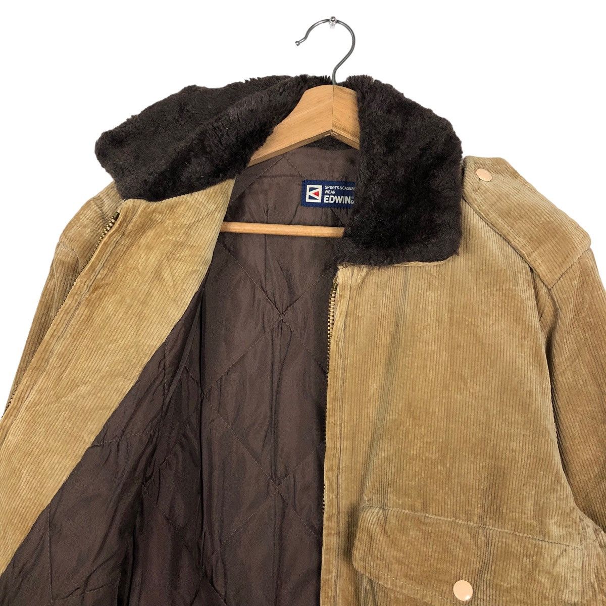 Japanese Brand 🔥90’s Biker Bomber Jacket Corduroy Edwin Japan Made Size US M / EU 48-50 / 2 - 9 Thumbnail