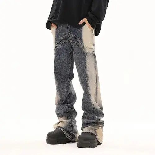 Casual Flared Baggy Jeans