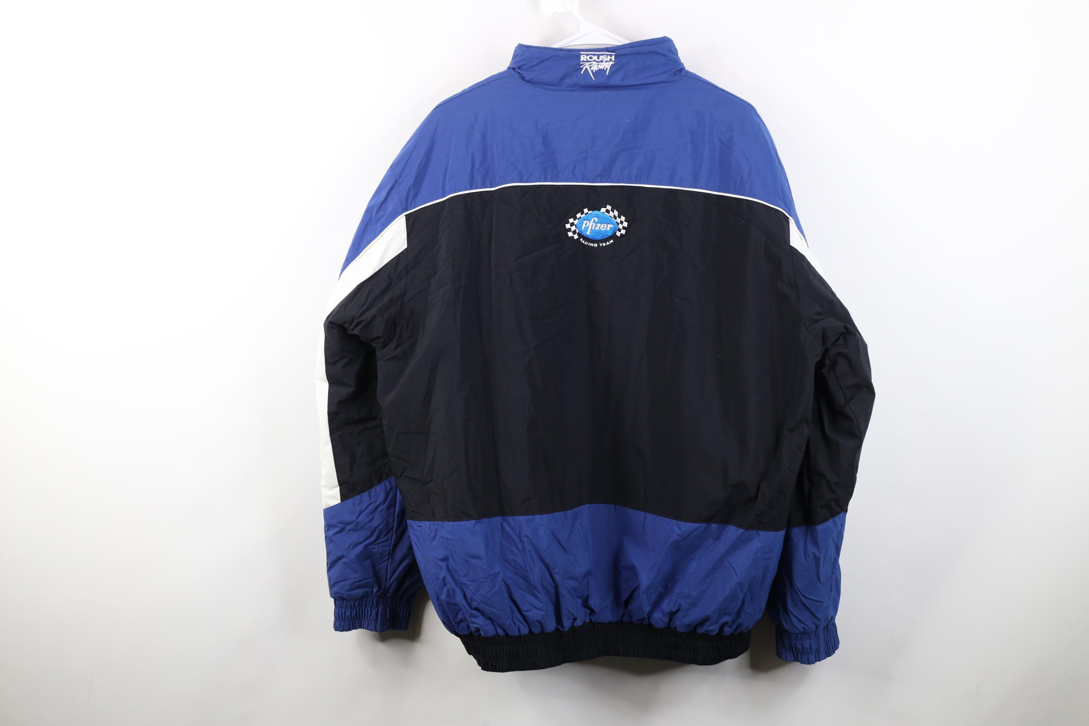 Vintage Vintage 90s Y2K NASCAR Pfizer Racing Team Mark Martin Jacket Size US L / EU 52-54 / 3 - 19 Thumbnail