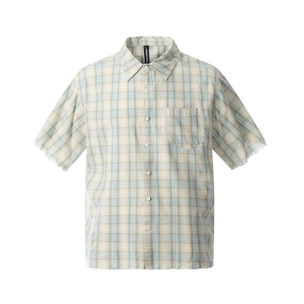 Japanese Brand Japanese retro men's loose trend casual lapel plaid shirt Size US M / EU 48-50 / 2 - 1 Thumbnail