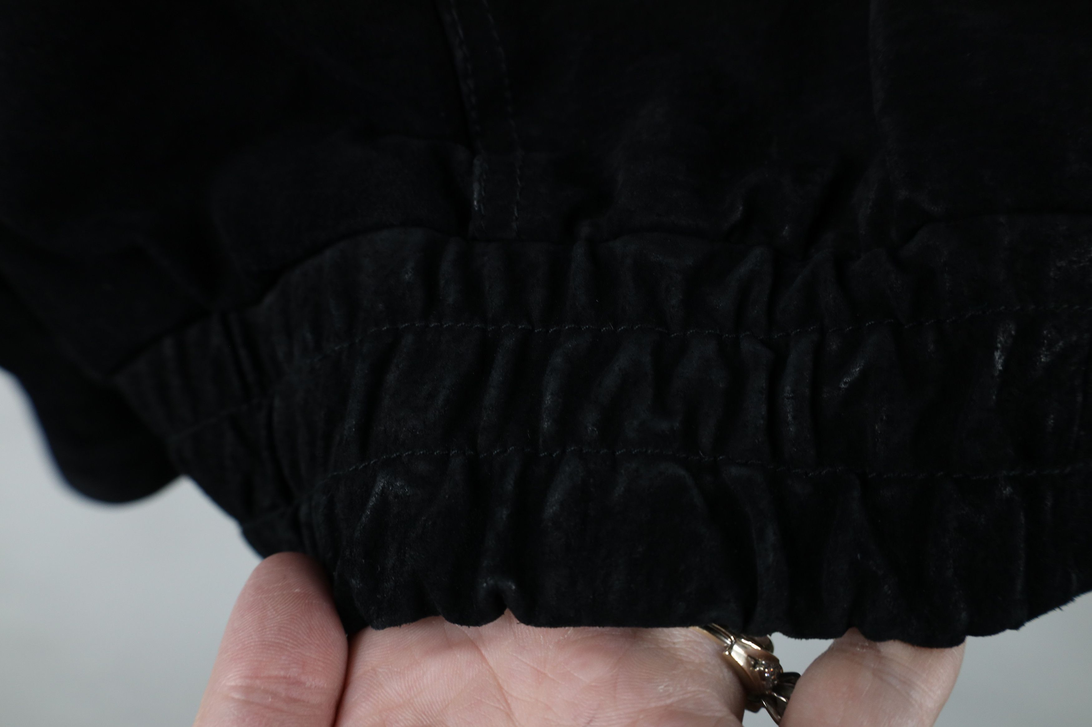 Vintage Vintage 90s Streetwear Quilted Suede Leather Bomber Jacket Size US L / EU 52-54 / 3 - 14 Thumbnail