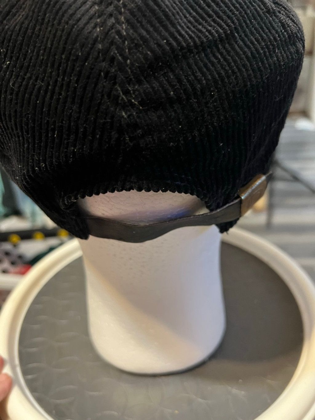 Vintage Vintage Men's DeLONG Black Corduroy Enjoy Coke Baseball Cap Size 30 - 3 Thumbnail