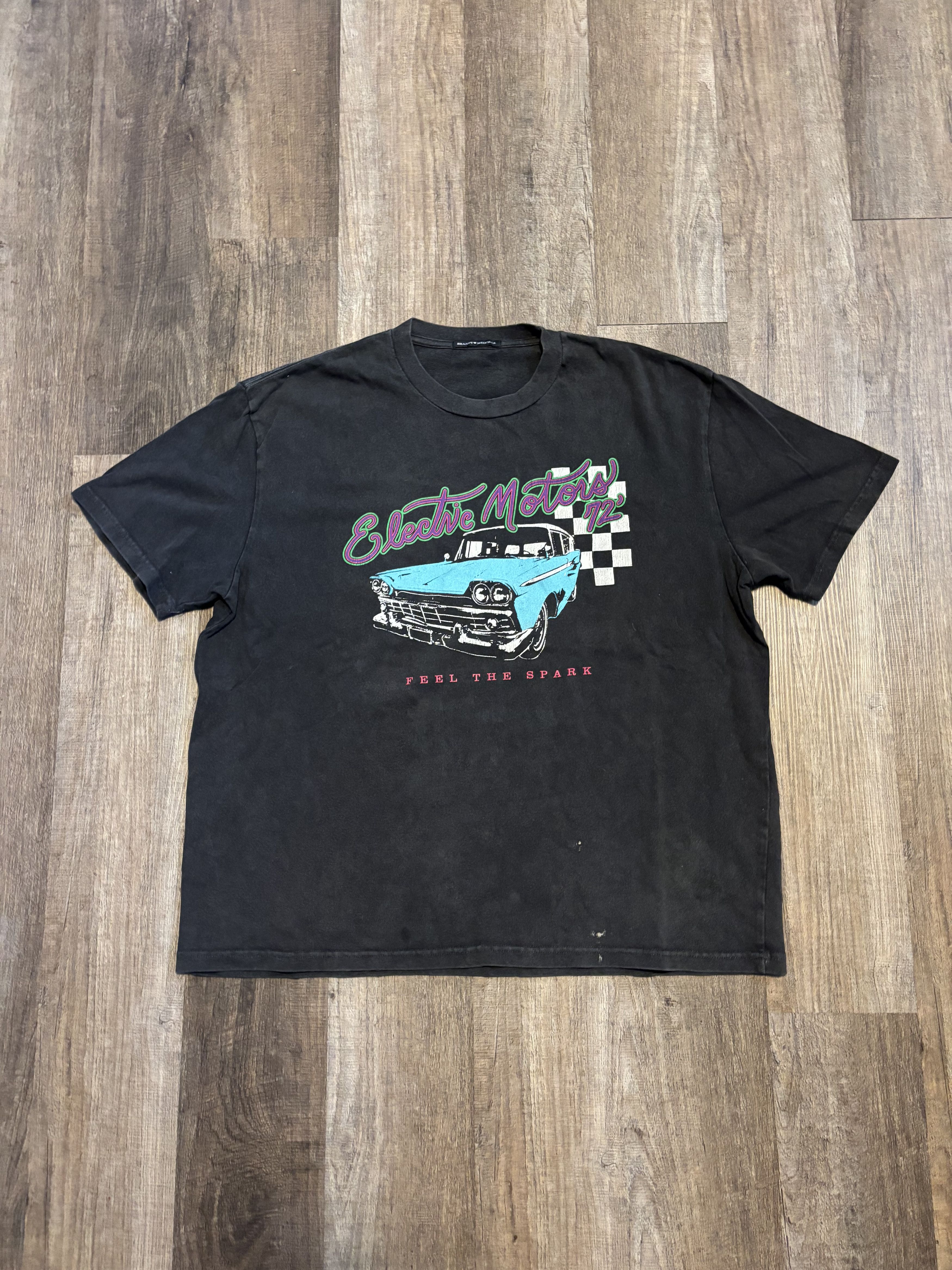 Brandy Melville Brandy Melville 1970s Car Graphic Tee Shirt Oversized Size XL / US 12-14 / IT 48-50 - 1 Thumbnail