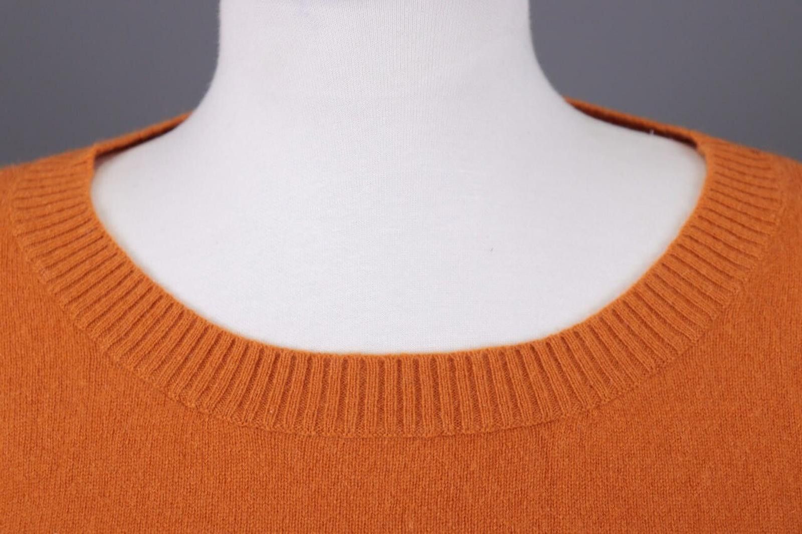 Designer Bitte Kai Rand Orange Cashmere Knit Relaxed Sweater Size L Size L / US 10 / IT 46 - 2 Thumbnail