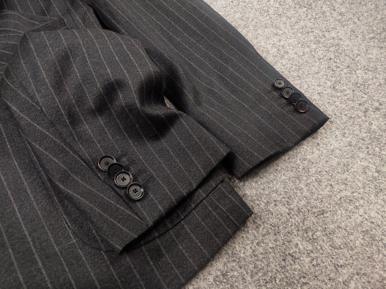Paoloni Paoloni Quarantotto Reda Striped Unlined Blazer Pants Suit Size 48R - 7 Thumbnail