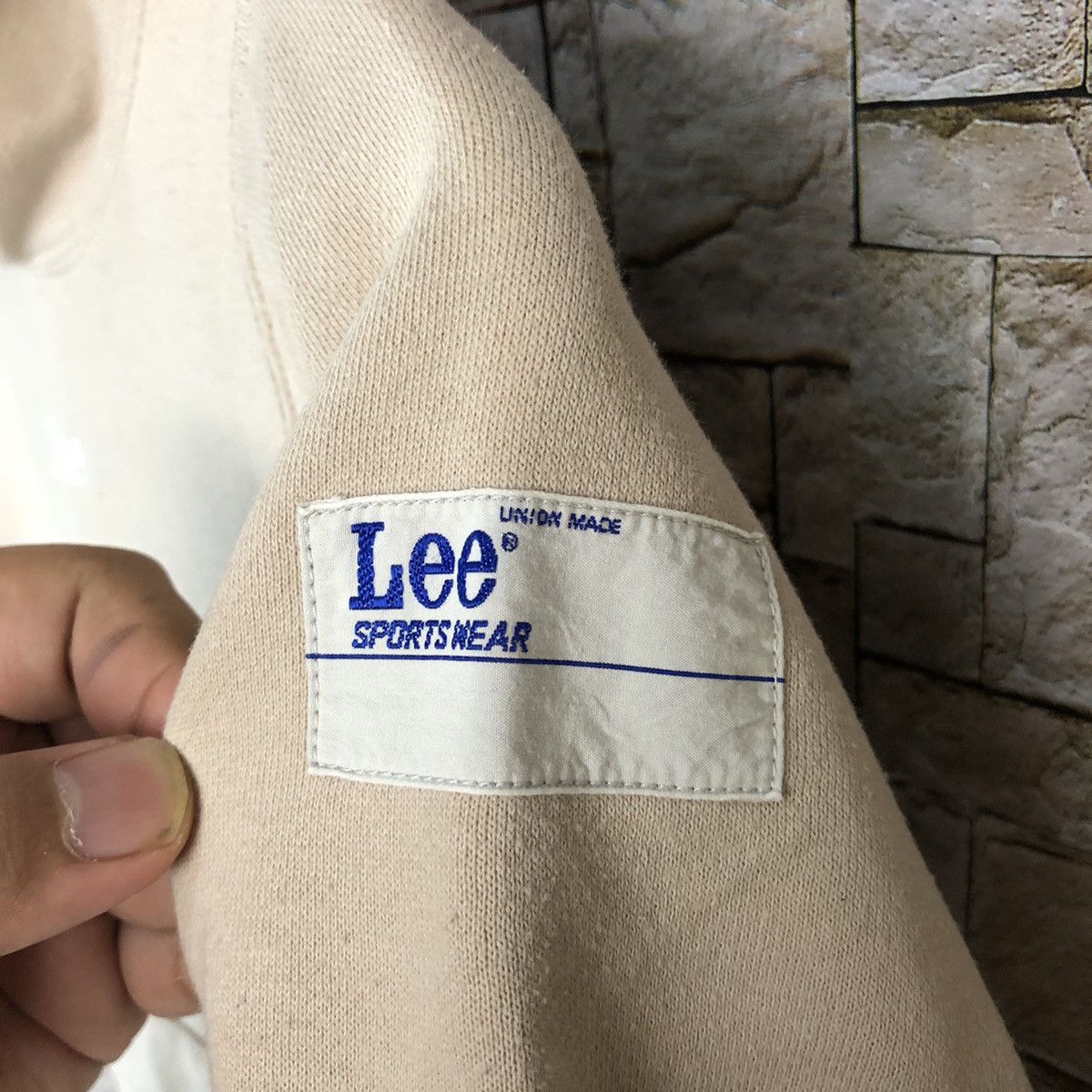 Japanese Brand × Lee Lee Brown long sweatshirt Hoodie #A872 Size XS / US 0-2 / IT 36-38 - 8 Thumbnail