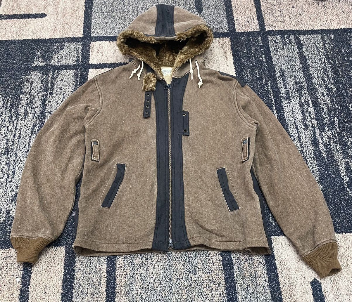 Avirex Avirex Flight Garment Specification Fur Sweater Jacket Size US L / EU 52-54 / 3 - 4 Thumbnail