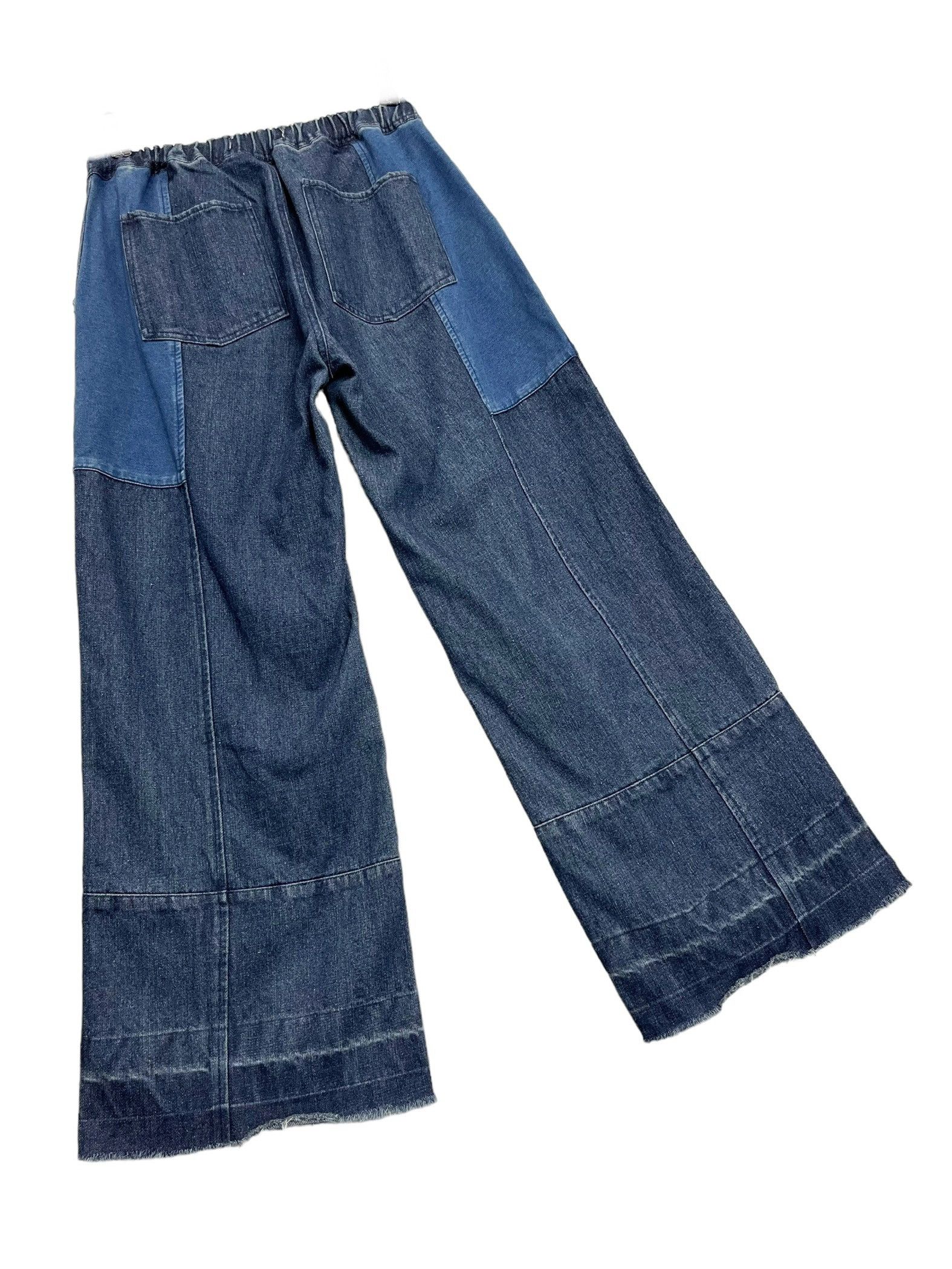 go slow caravan 🔥Vintage GO SLOW CARAVAN Elastic Waist Wide Leg Denim Size 30" / US 8 / IT 44 - 5 Thumbnail