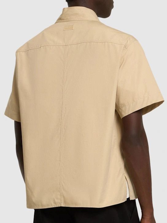 Kenzo o1lsvrm0425 Cotton Short Sleeve Kimono Shirt in Beige Size US S / EU 44-46 / 1 - 4 Thumbnail
