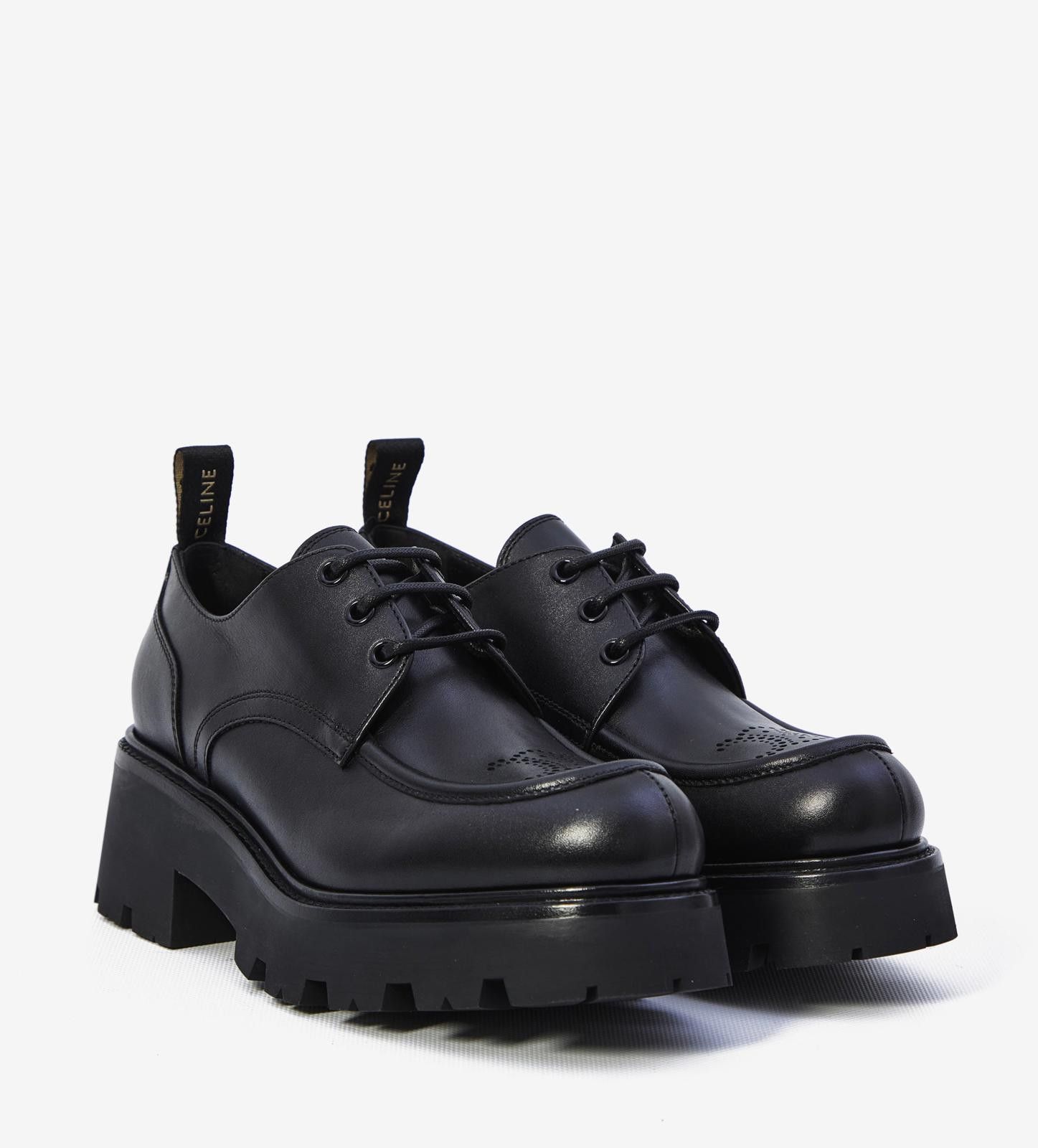 Celine CELINE TRIOMPHE DERBIES IN SHINY BULL SIZE 40 Size ONE SIZE - 2 Thumbnail