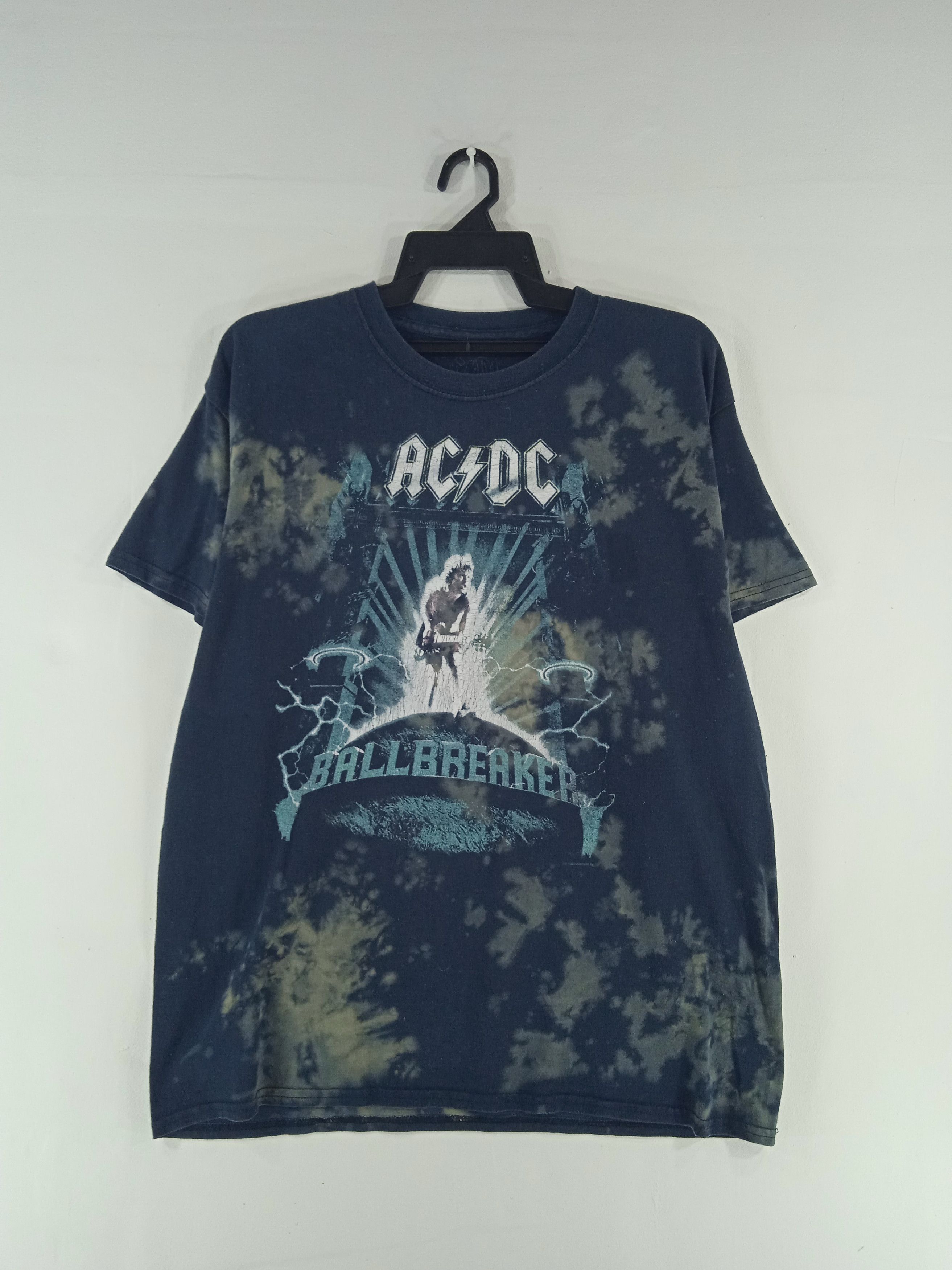 AC/DC × Band Tees × Vintage Vintage Acidwash Acdc 90's Bandtees Tshirt Size US M / EU 48-50 / 2 - 1 Thumbnail