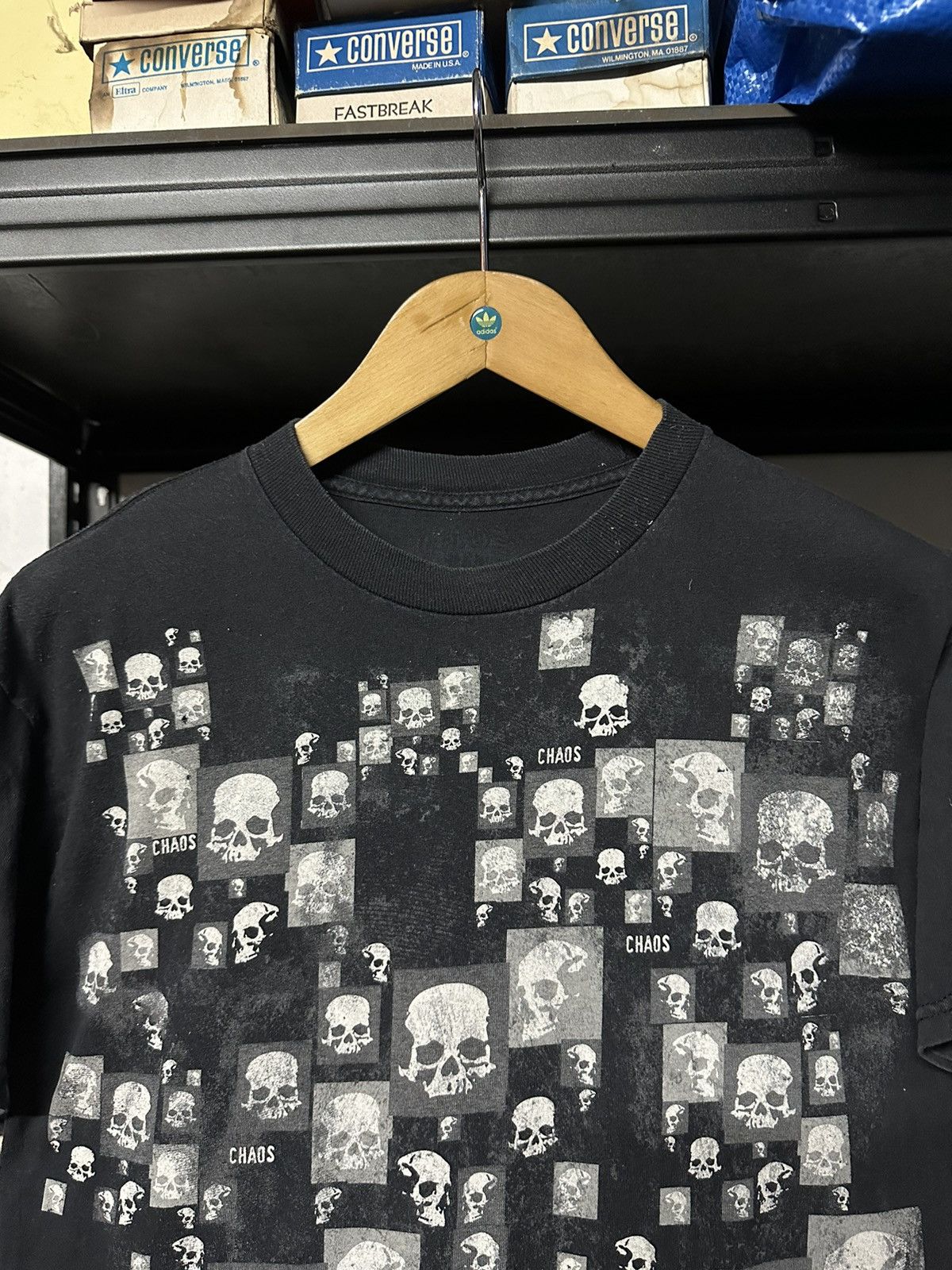 Expert Horror × Vintage Vintage Chaos Skull Horror Faded Tee Size US M / EU 48-50 / 2 - 3 Thumbnail