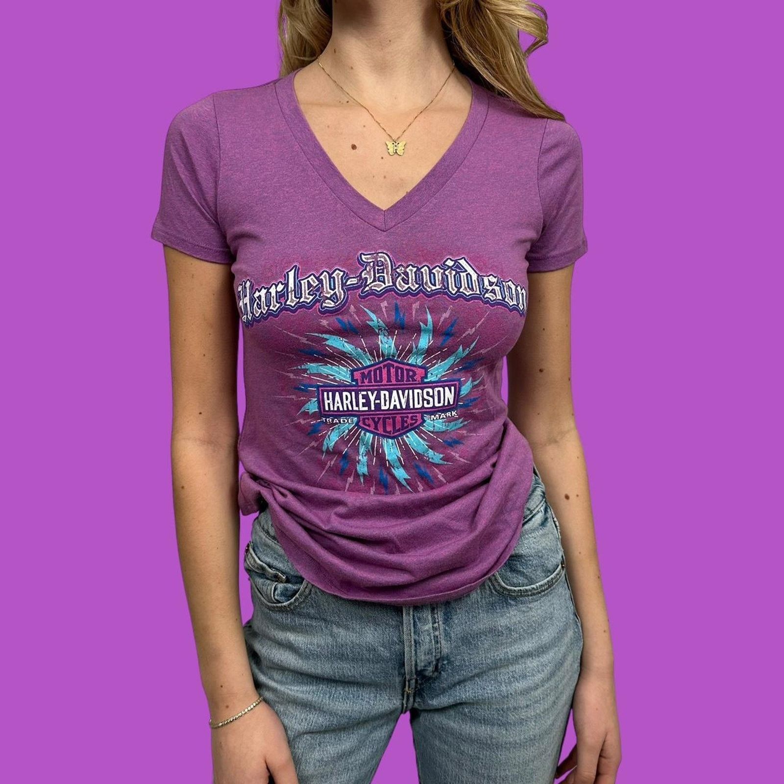 Harley Davidson Vintage womens harley davidson tee Size S / US 4 / IT 40 - 1 Thumbnail