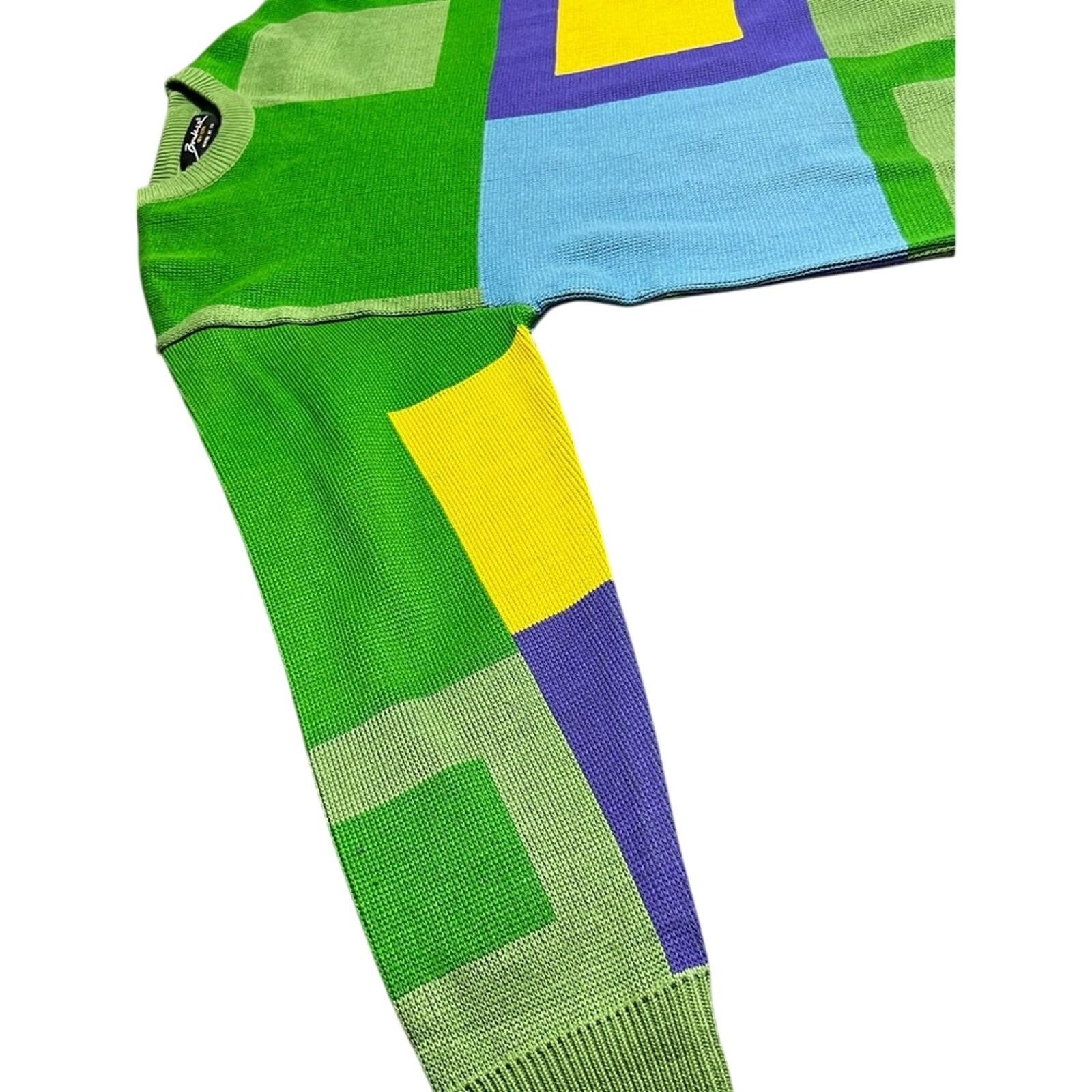 Buckler Vintage Bucker NY Sweater Pullover Stretch 80s Biggie Coogi Size US L / EU 52-54 / 3 - 5 Thumbnail