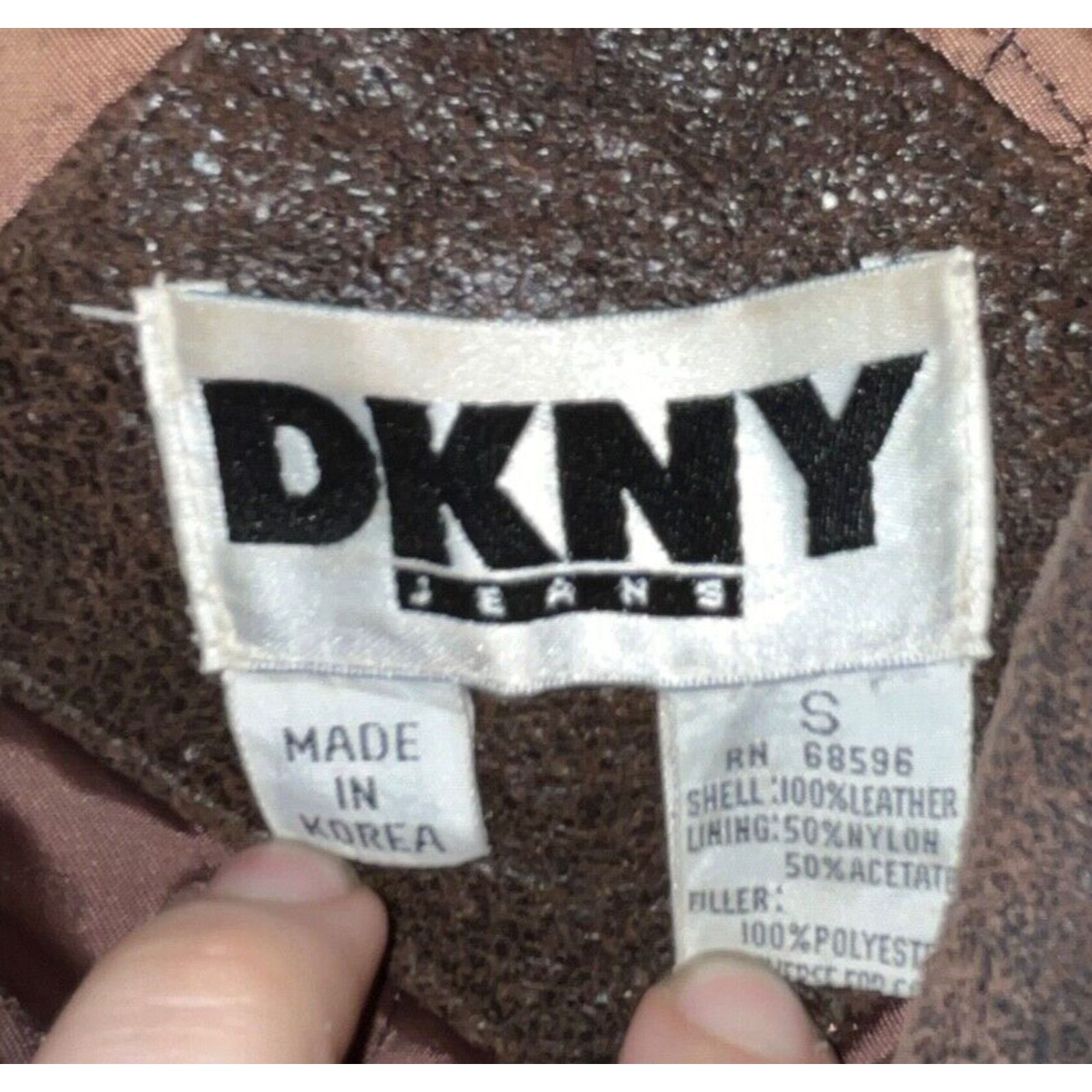 DKNY DKNY Jeans Leather Bomber Jacket American Motor Patches Sz S Size US S / EU 44-46 / 1 - 11 Thumbnail