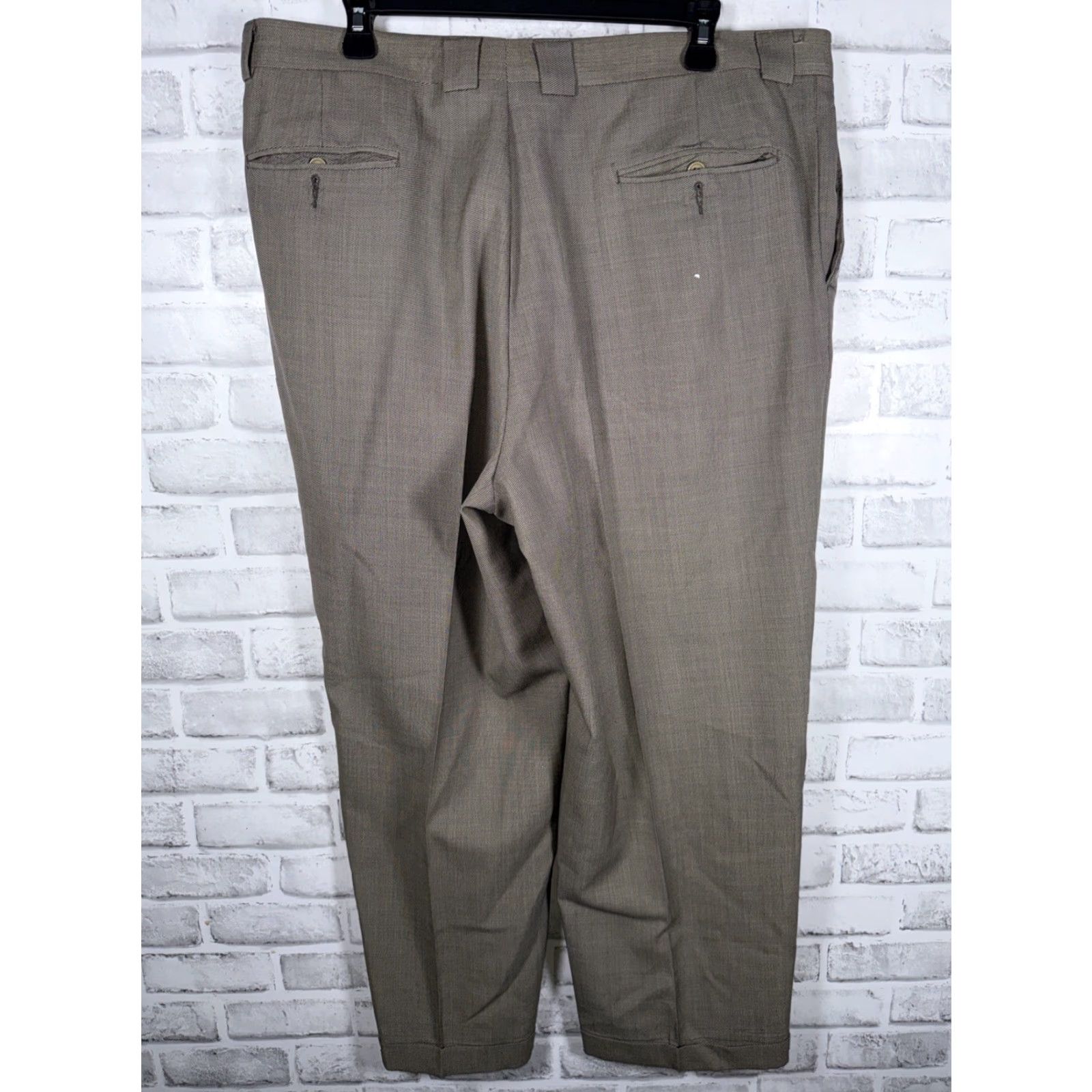 Vintage Mani Dress Pants Mens Size 40 Inseam 27 Brown Pants 40 Mens Mani Dress Pants Brown 40x27.5 Size US 40 / EU 56 - 4 Thumbnail