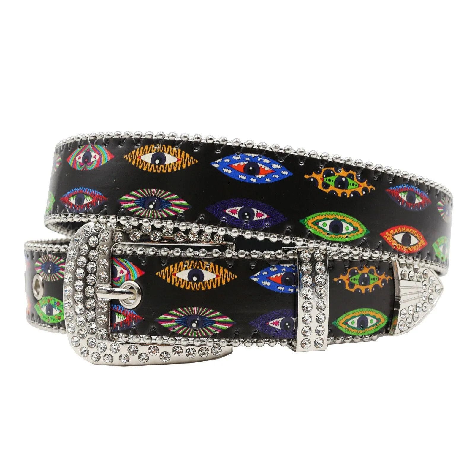 Jewelry Doodle Art Watercolor Punk Style Belt Size ONE SIZE - 4 Thumbnail