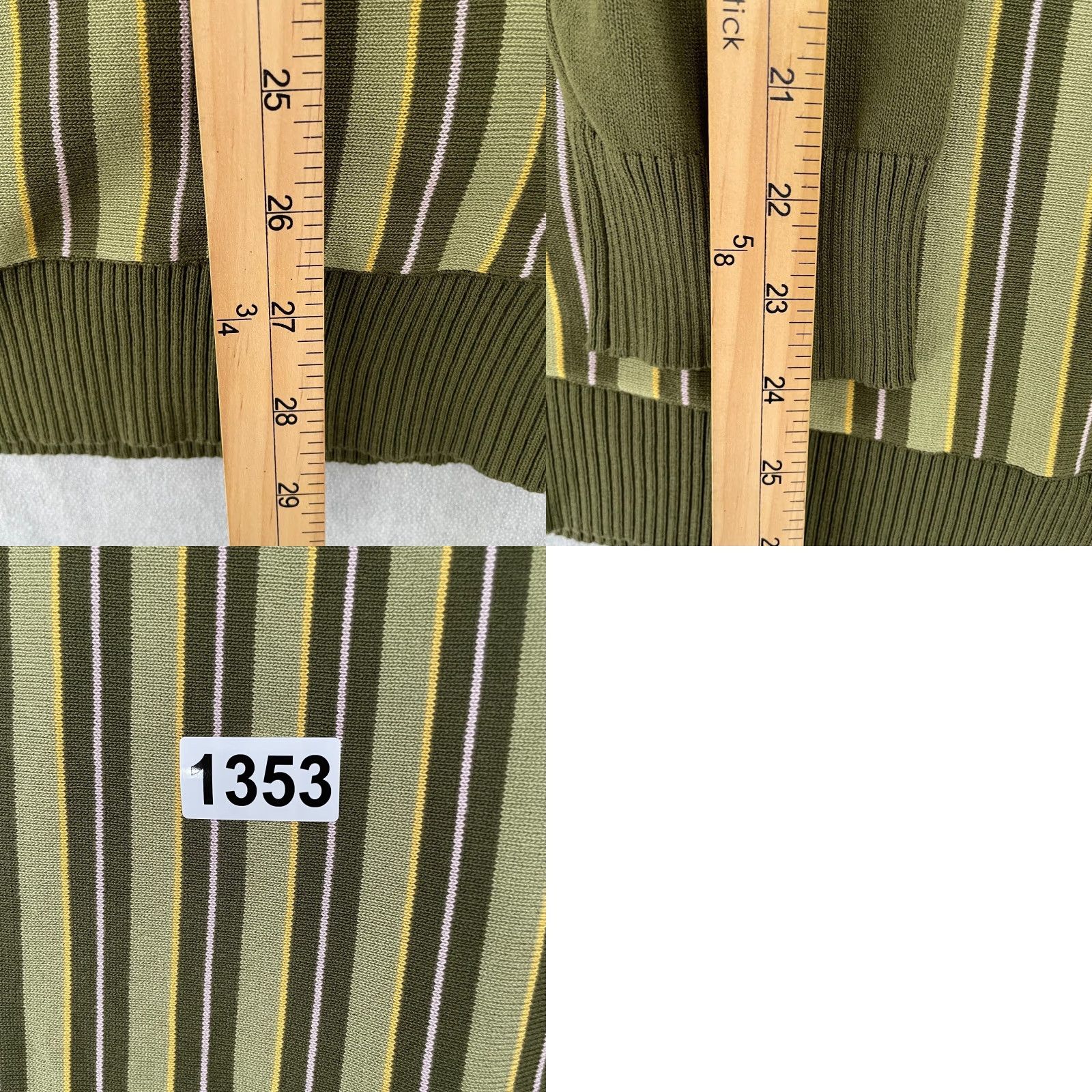 Logo 7 Barstool Golf Sweater Men M Green Stripe Button Up Long Sleeve Logo Cardigan Barstool Golf M Green Stripe Sweater Size US M / EU 48-50 / 2 - 8 Thumbnail