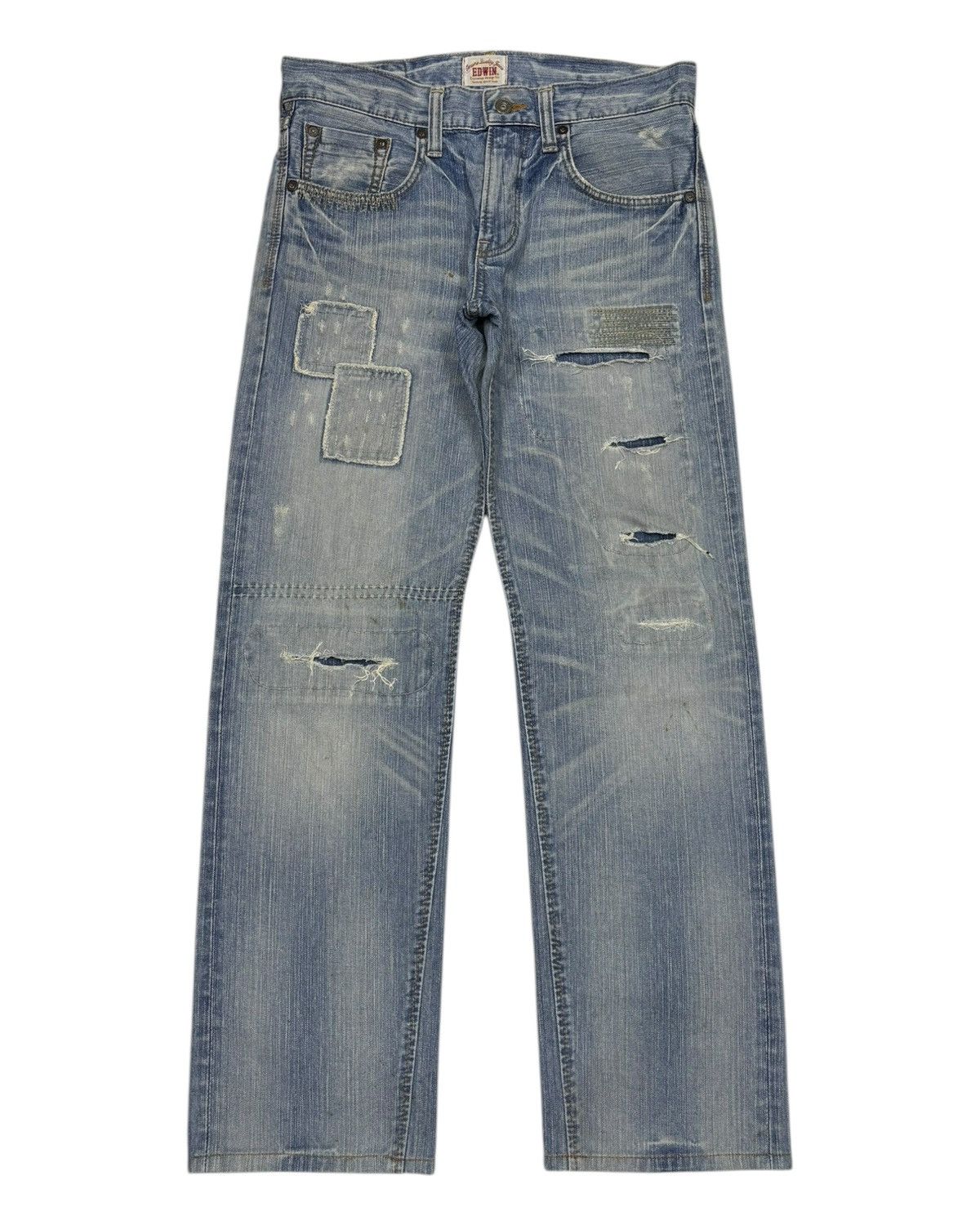 Kapital EDWIN EXCLUSIVE VINTAGE PATCHWORK DENIM JEANS Size US 32 / EU 48 - 7 Thumbnail
