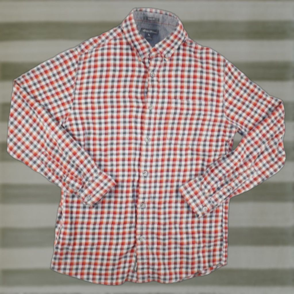 Eddie Bauer Eddie Bauer Button Down Flannel Shirt 100% Cotton Red Check Plaid Men's Size S Size US S / EU 44-46 / 1 - 1 Thumbnail