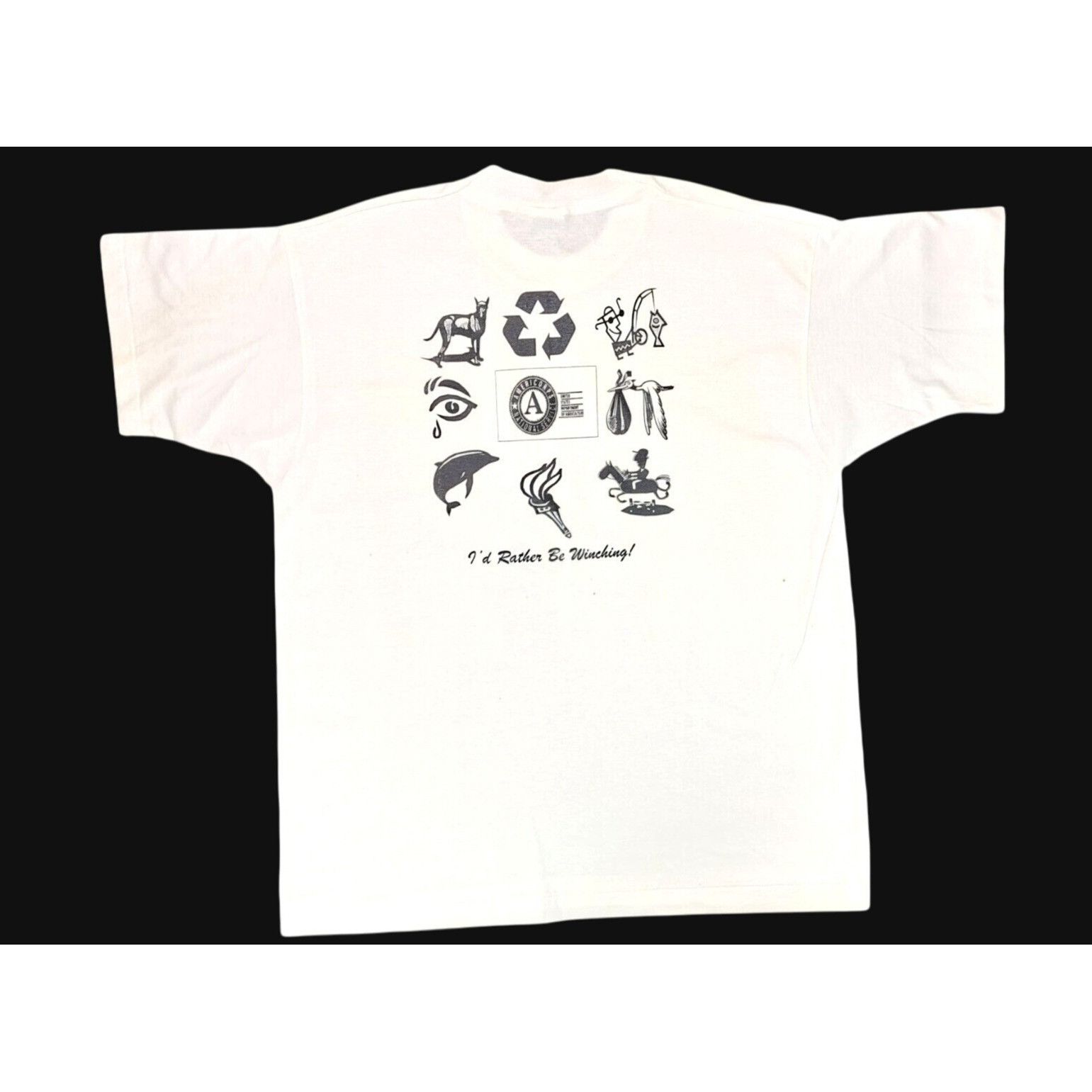 Fruit Of The Loom Vintage Americorps T-Shirt Survived The Shunga Men XL Size US XL / EU 56 / 4 - 2 Thumbnail