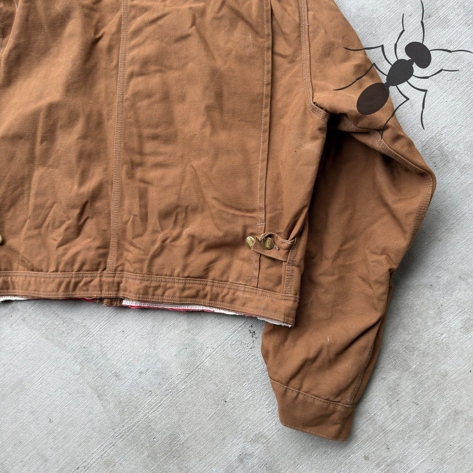 Carhartt × Vintage Carhartt brown cropped Detroit style work wear jacket Size US L / EU 52-54 / 3 - 9 Thumbnail