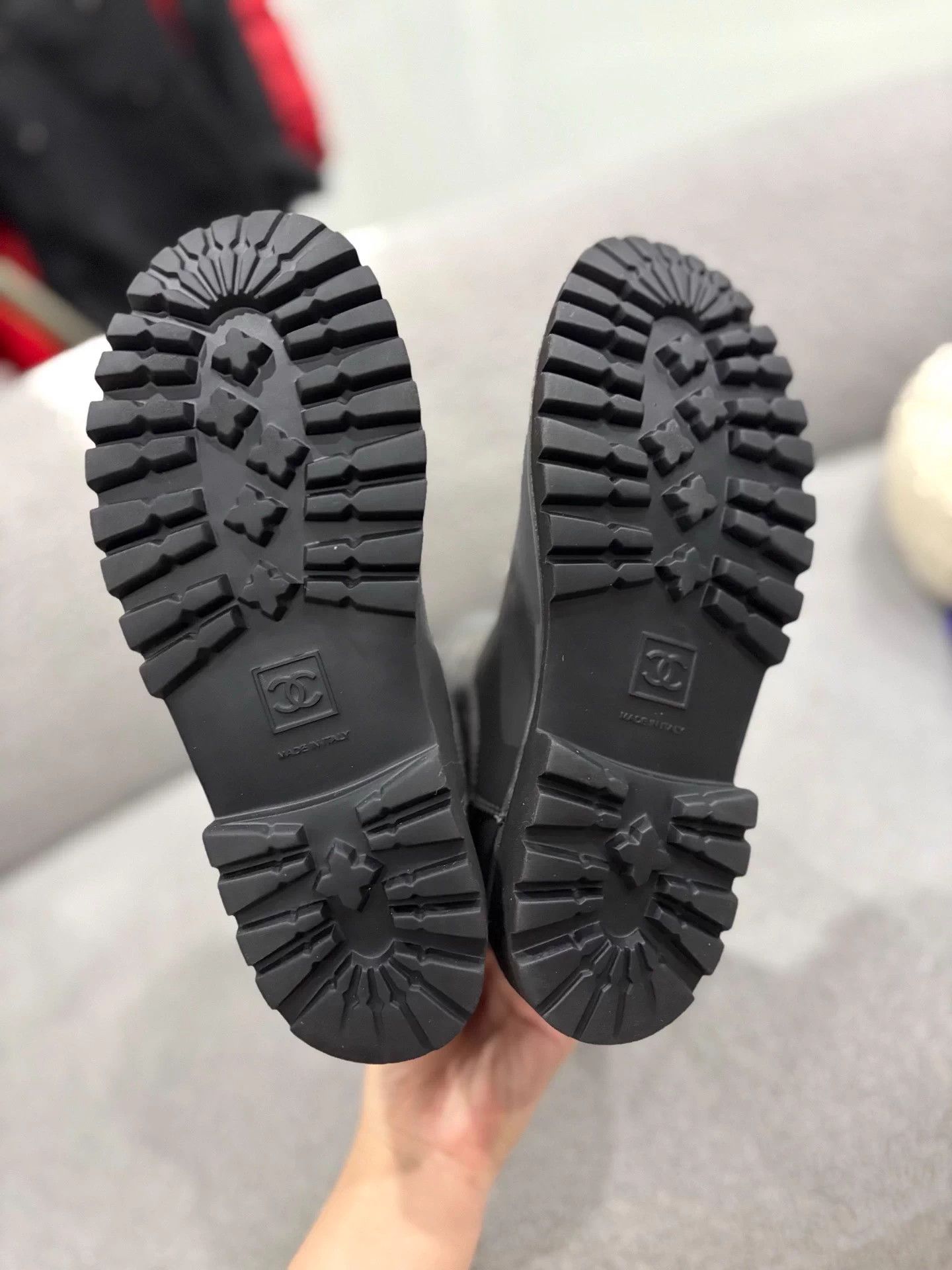 Chanel Chanel gray down boots 99 new EU 36.5 Size US 5.5 / IT 35.5 - 4 Thumbnail