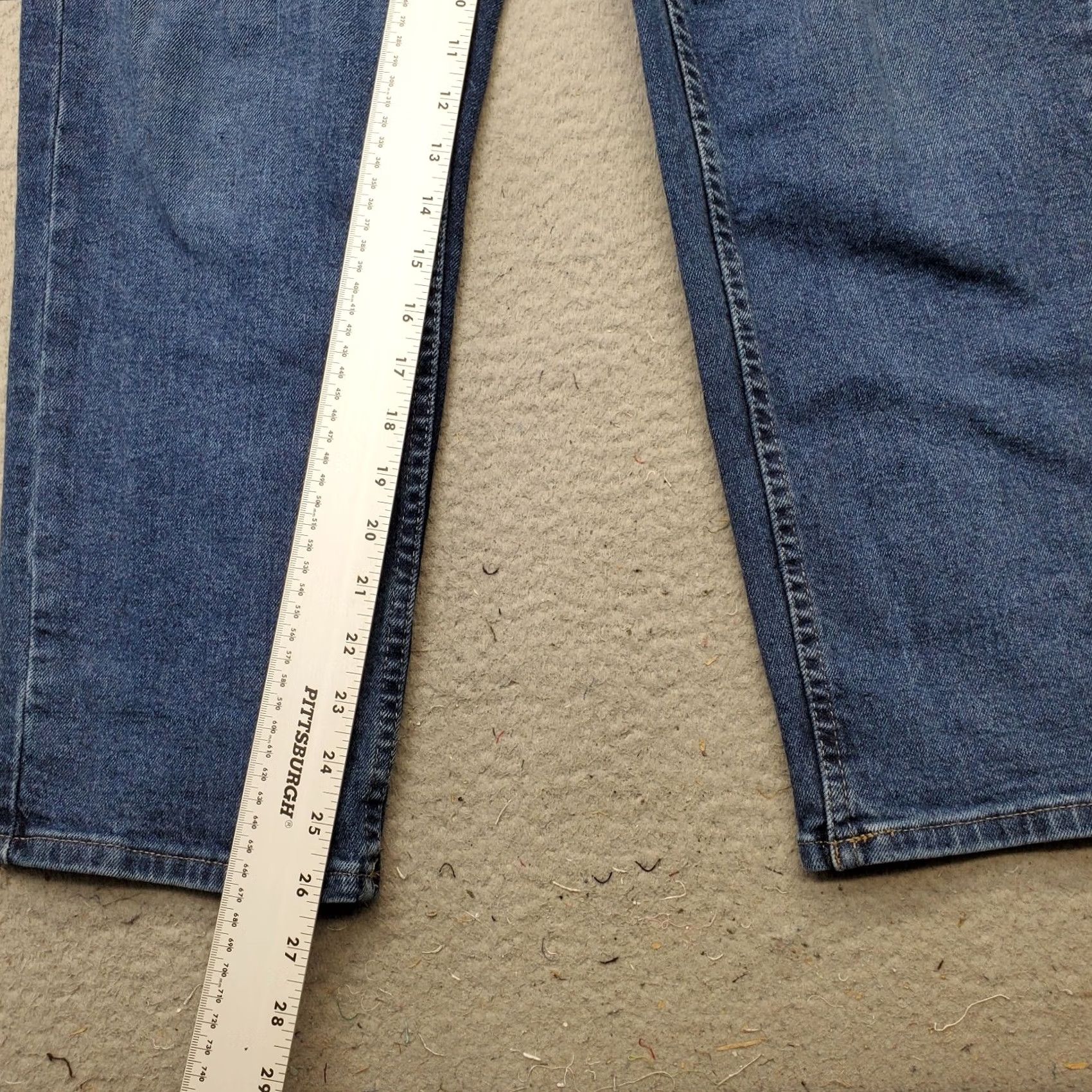 Calvin Klein Calvin Klein Jeans Womens Blue Denim Straight Fit Medium Wash 32x26 5-Pocket Zip Button Inseam 26" Waist 33" Regular Size 24" / US 00 / IT 34 - 4 Thumbnail