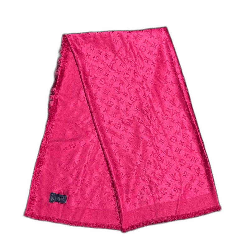 Louis Vuitton louis vuitton magenta silk scarf Size ONE SIZE - 1 Thumbnail