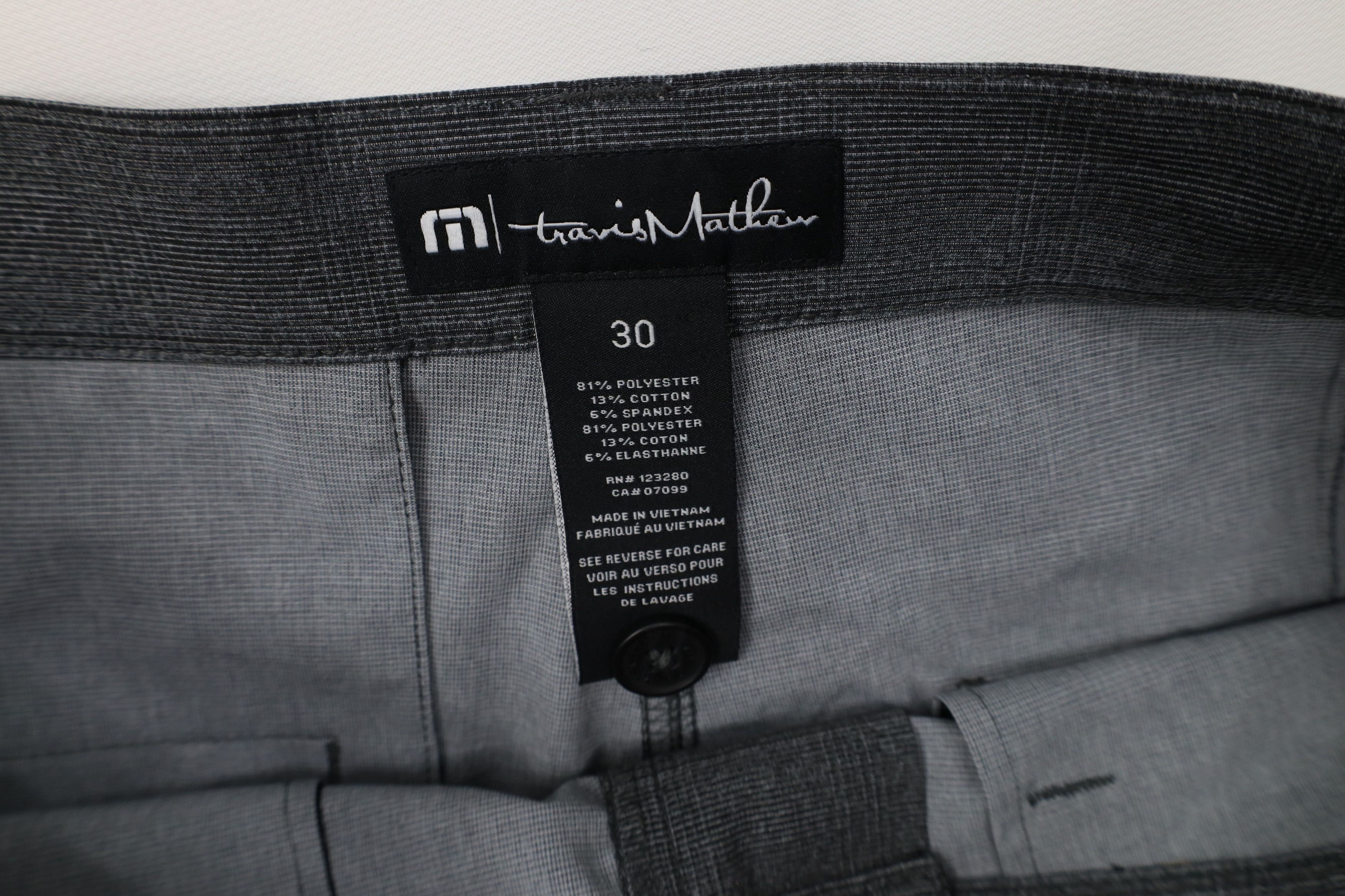 TravisMathew Travis Mathew Striped Plaid Golfing Golf Chino Shorts Gray Size US 30 / EU 46 - 6 Thumbnail