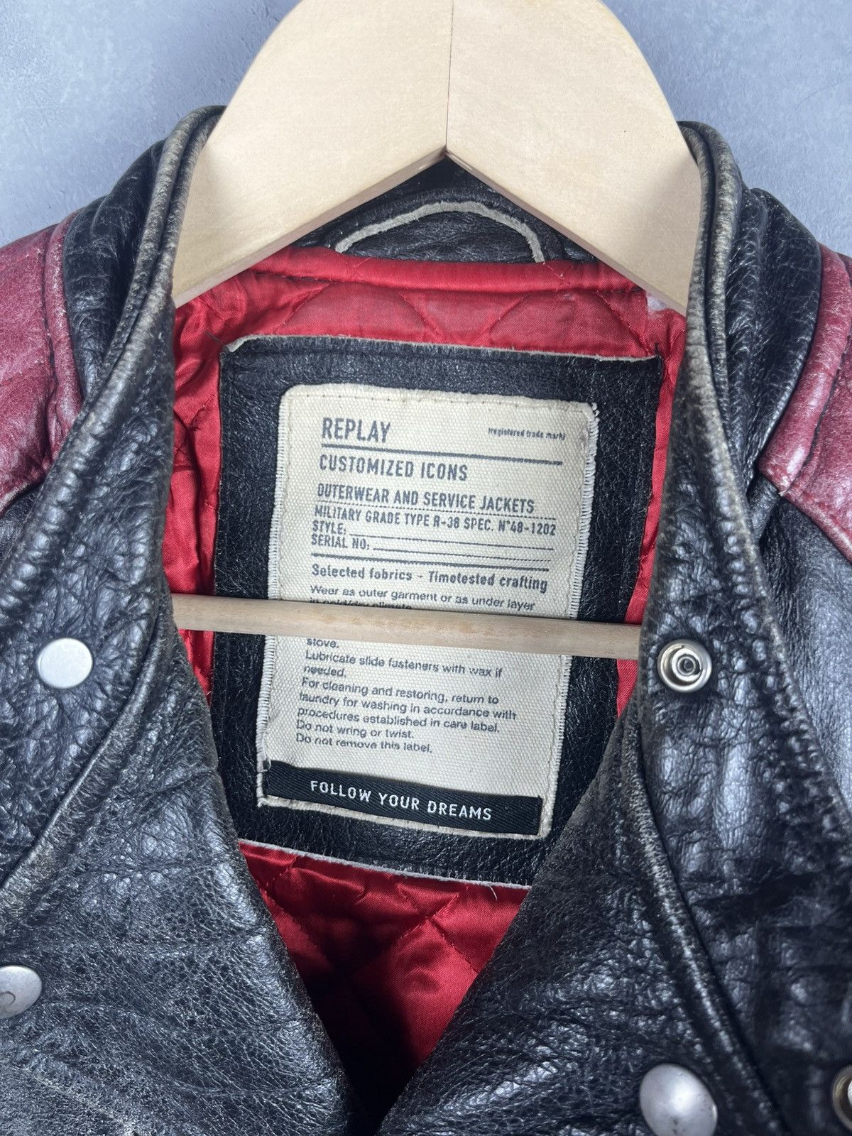 Replay Replay racing leather jacket size L y2k Size US L / EU 52-54 / 3 - 17 Thumbnail