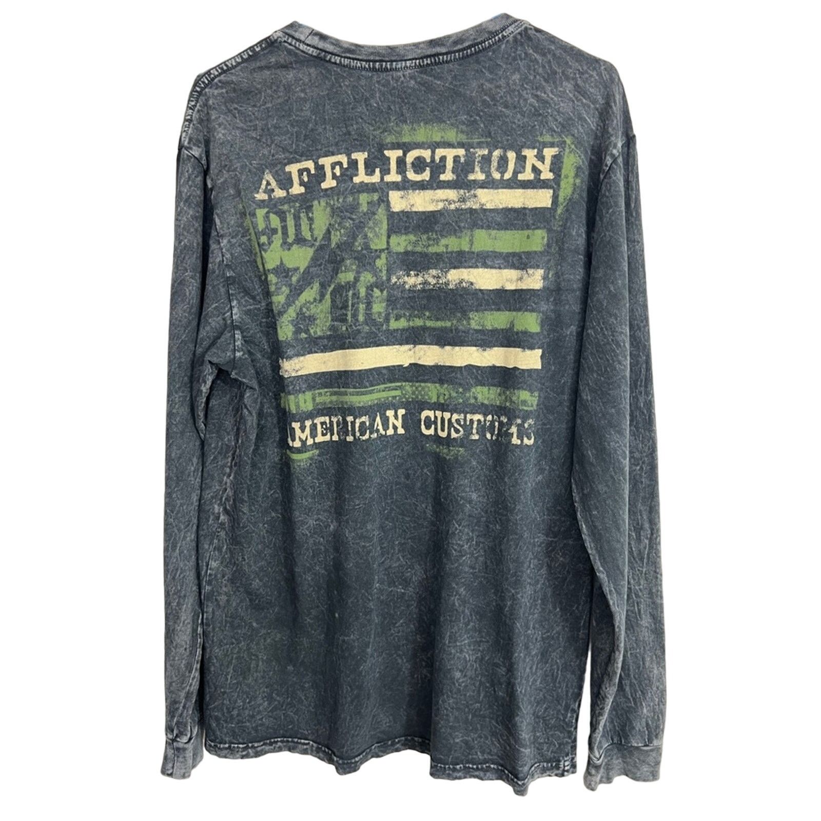 Affliction Affliction American Customs Longsleeve Skull Y2K Made USA Size US L / EU 52-54 / 3 - 3 Thumbnail