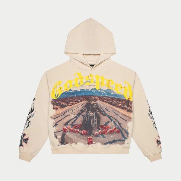 Godspeed Godspeed Hoodie Long Lonely Road Road Cream Size US S / EU 44-46 / 1 - 1 Thumbnail