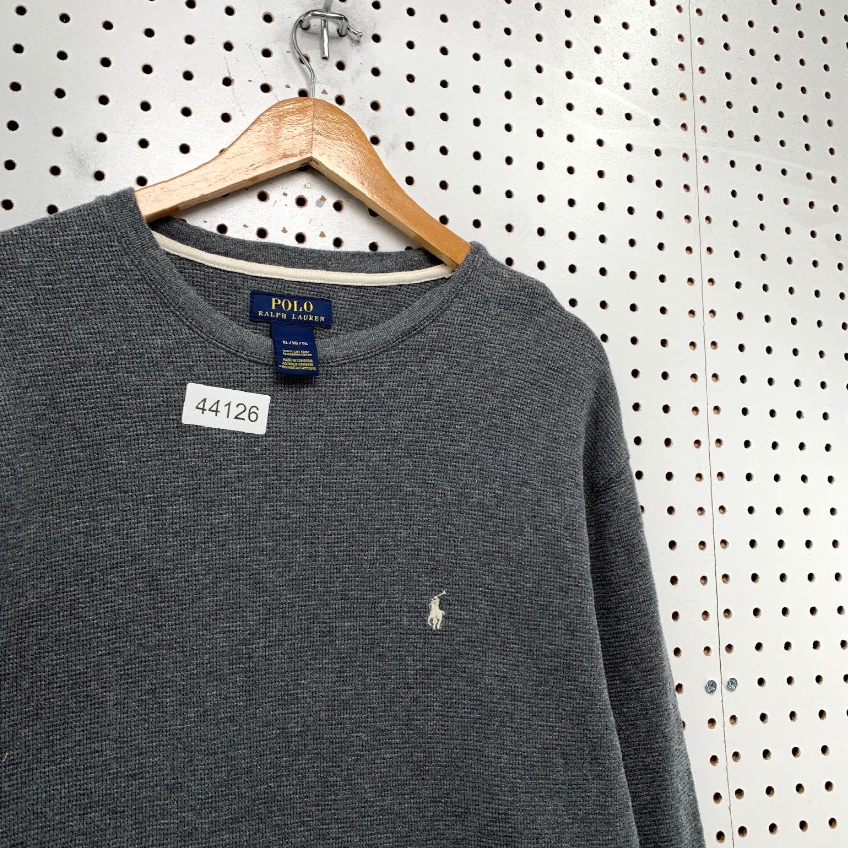Polo Ralph Lauren Polo Ralph Lauren Thermal Shirt Gray Long Sleeve Mens XL Regular Fit Classic Size US XL / EU 56 / 4 - 6 Thumbnail
