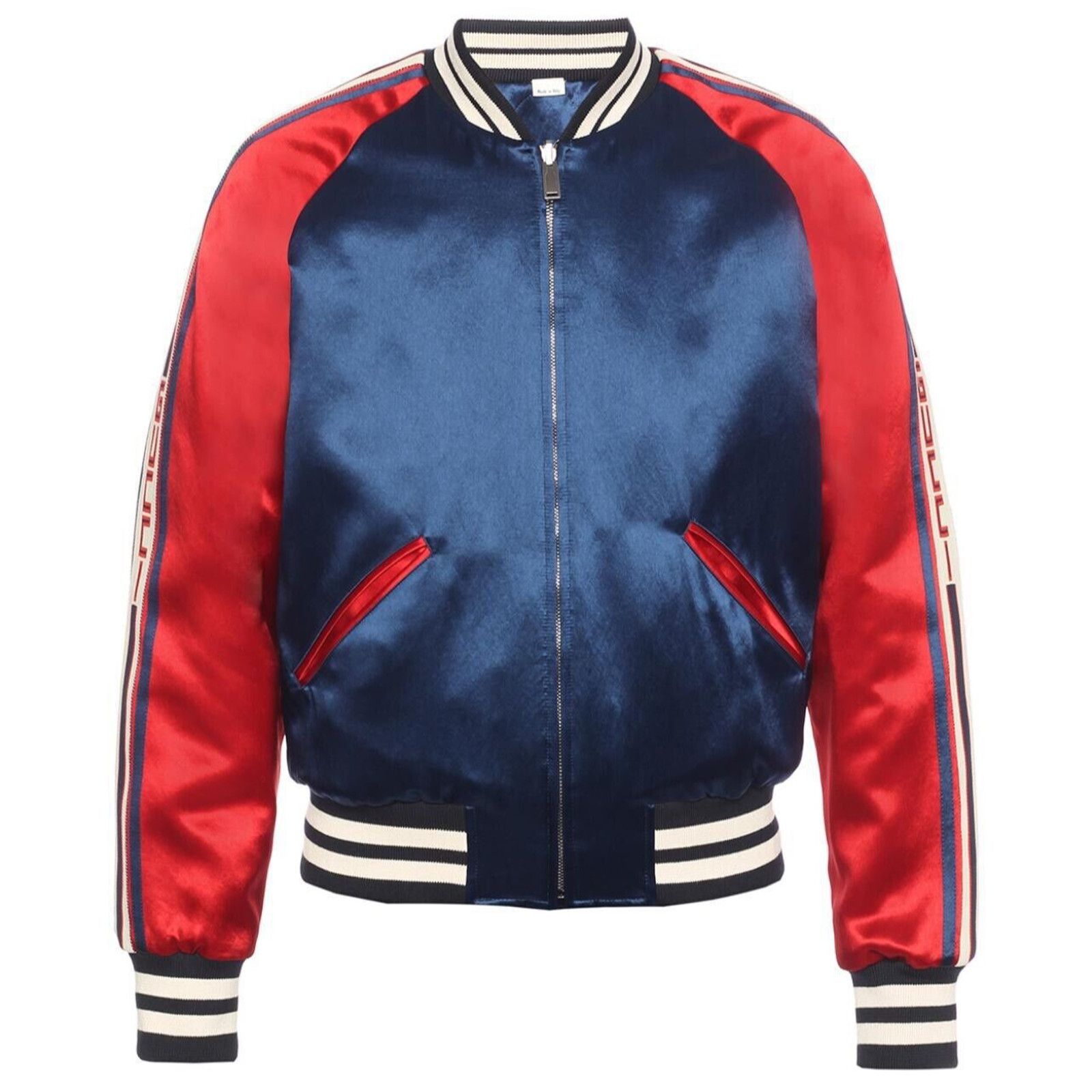 Gucci Gucci Silk Acetate Reversible Bomber Souvenir Jacket 48 Size US M / EU 48-50 / 2 - 1 Thumbnail
