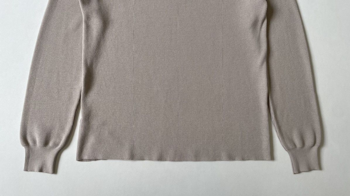 Casey Casey Beige ‘Rib Stitch’ Knit Cotton Sweater Size US XL / EU 56 / 4 - 17 Thumbnail