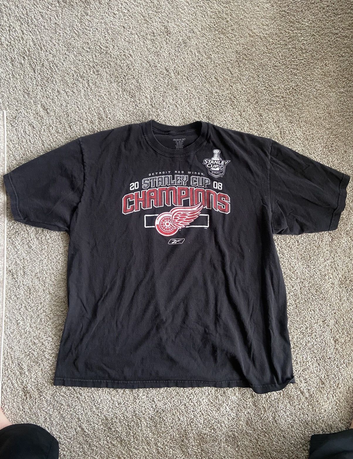 NHL × Reebok × Vintage 2008 Reebok Red Wings Tee Size US XXL / EU 58 / 5 - 1 Thumbnail