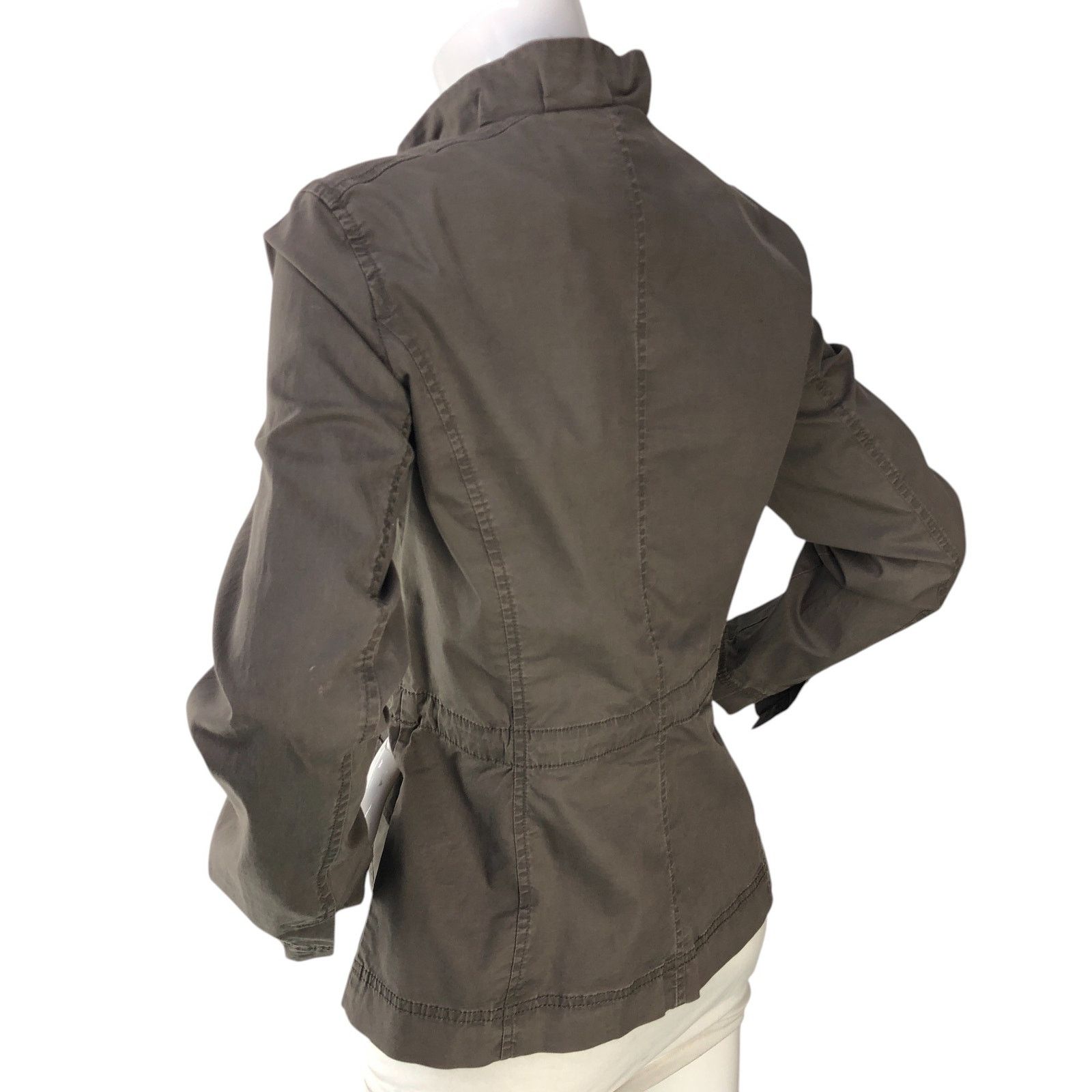 Eileen Fisher Eileen Fisher Size S Shacket Ruffle Collar Utility TINY FLAW Size S / US 4 / IT 40 - 6 Thumbnail