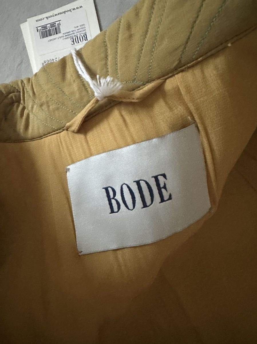 Bode Botanic Shadow quilt jacket M/L yellow green new with tags Size US L / EU 52-54 / 3 - 7 Thumbnail